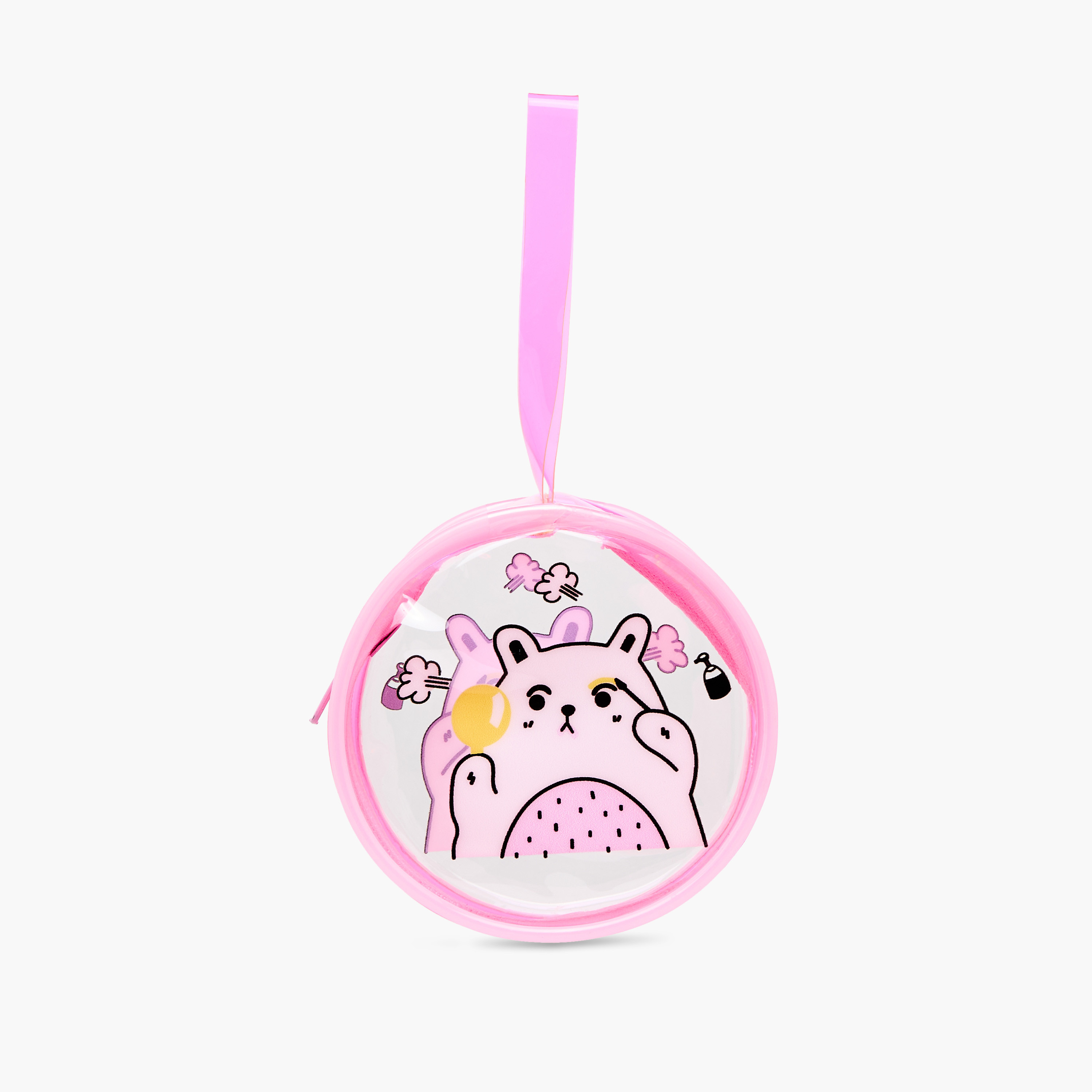 Syloon Bear Print Pouch Keyring-girls-accessories-keyringsandbagcharms-image-1