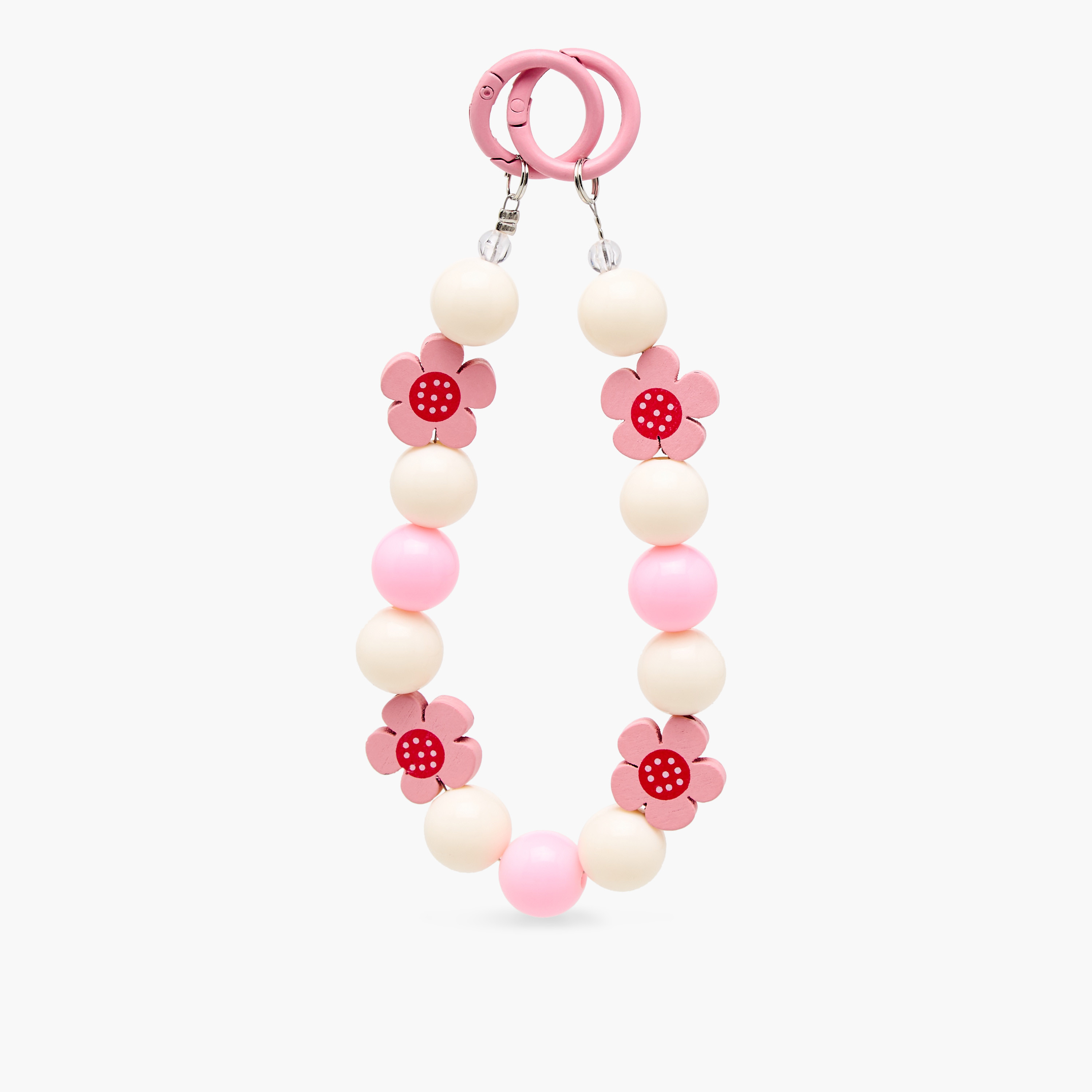 Syloon Bead Accent Keyring with Clasp-girls-accessories-keyringsandbagcharms-image-1