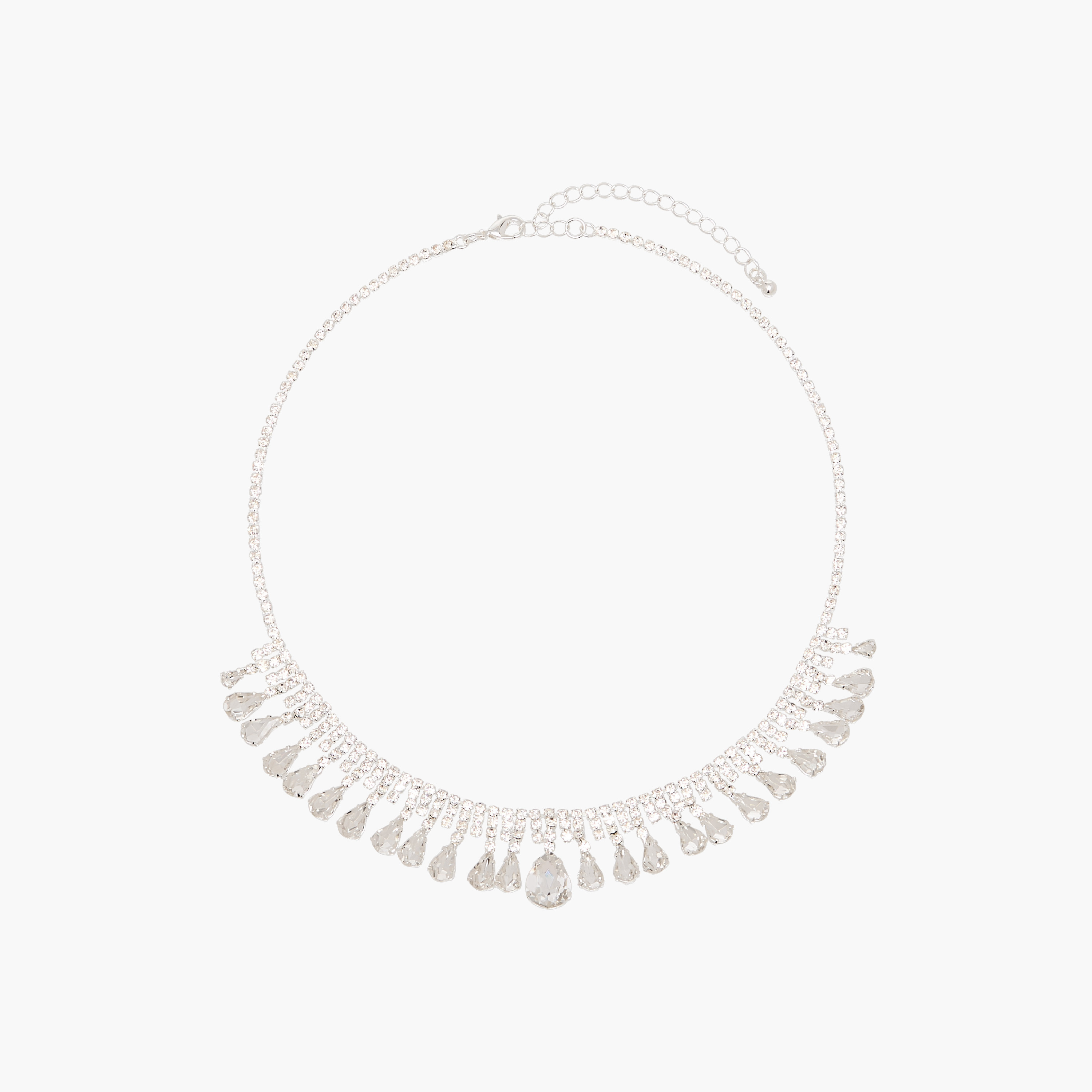 Embellished Diamante Necklace with Lobster Clasp Closure-women-watchesandjewellery-jewellery-necklacesandpendants-image-1
