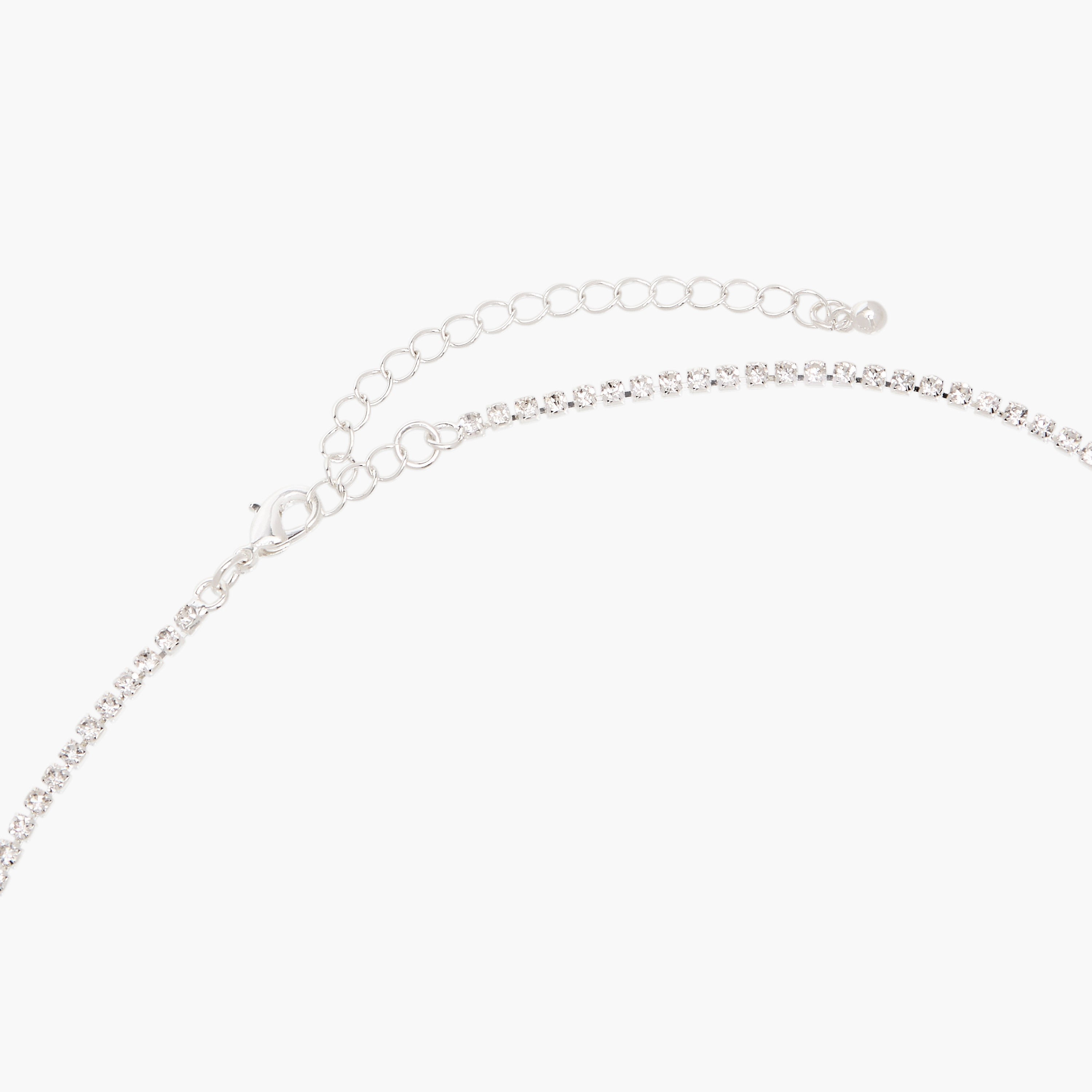 Embellished Diamante Necklace with Lobster Clasp Closure-women-watchesandjewellery-jewellery-necklacesandpendants-image-4