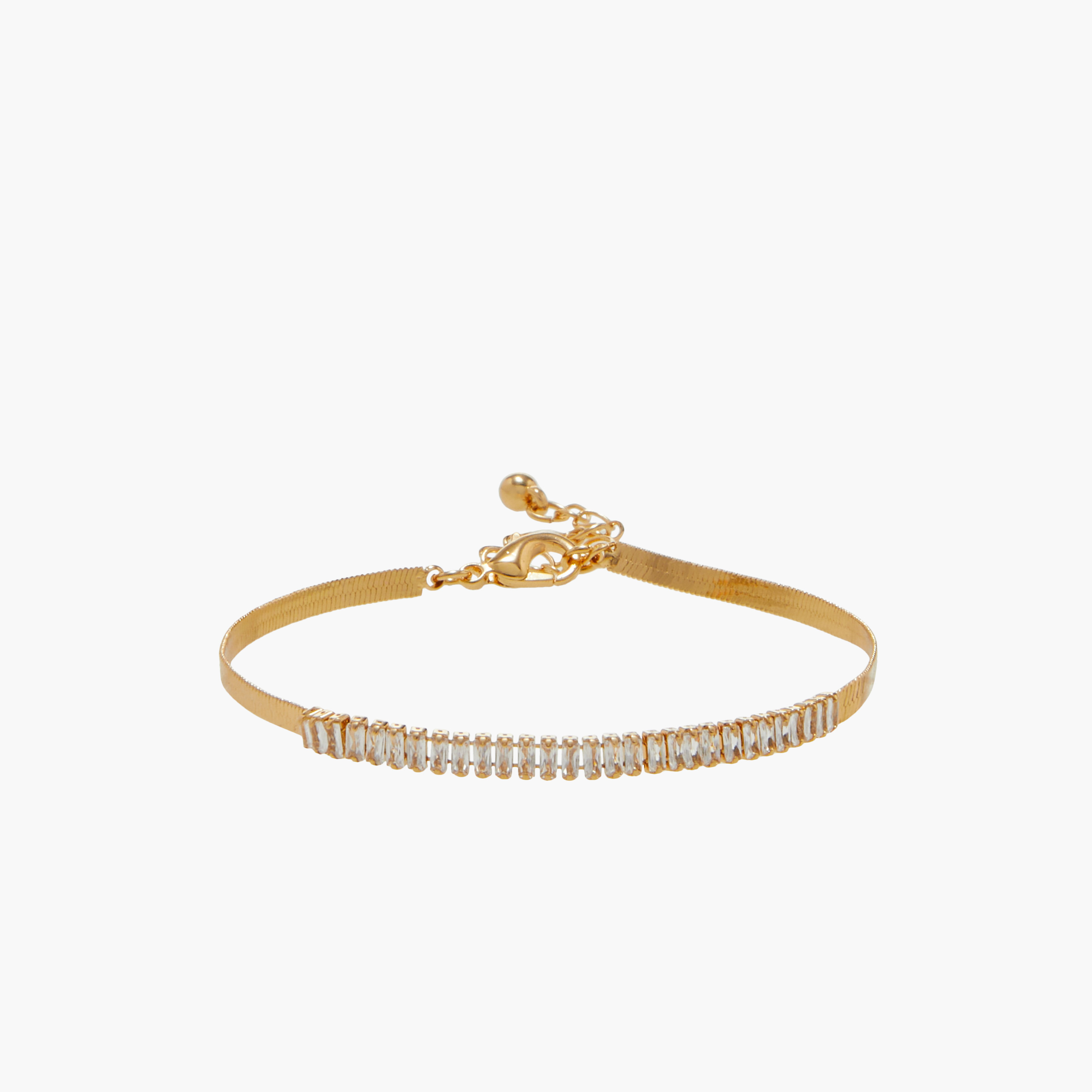 Cubic Zirconia Embellished Bracelet with Lobster Clasp Closure-women-watchesandjewellery-jewellery-banglesandbracelets-image-1