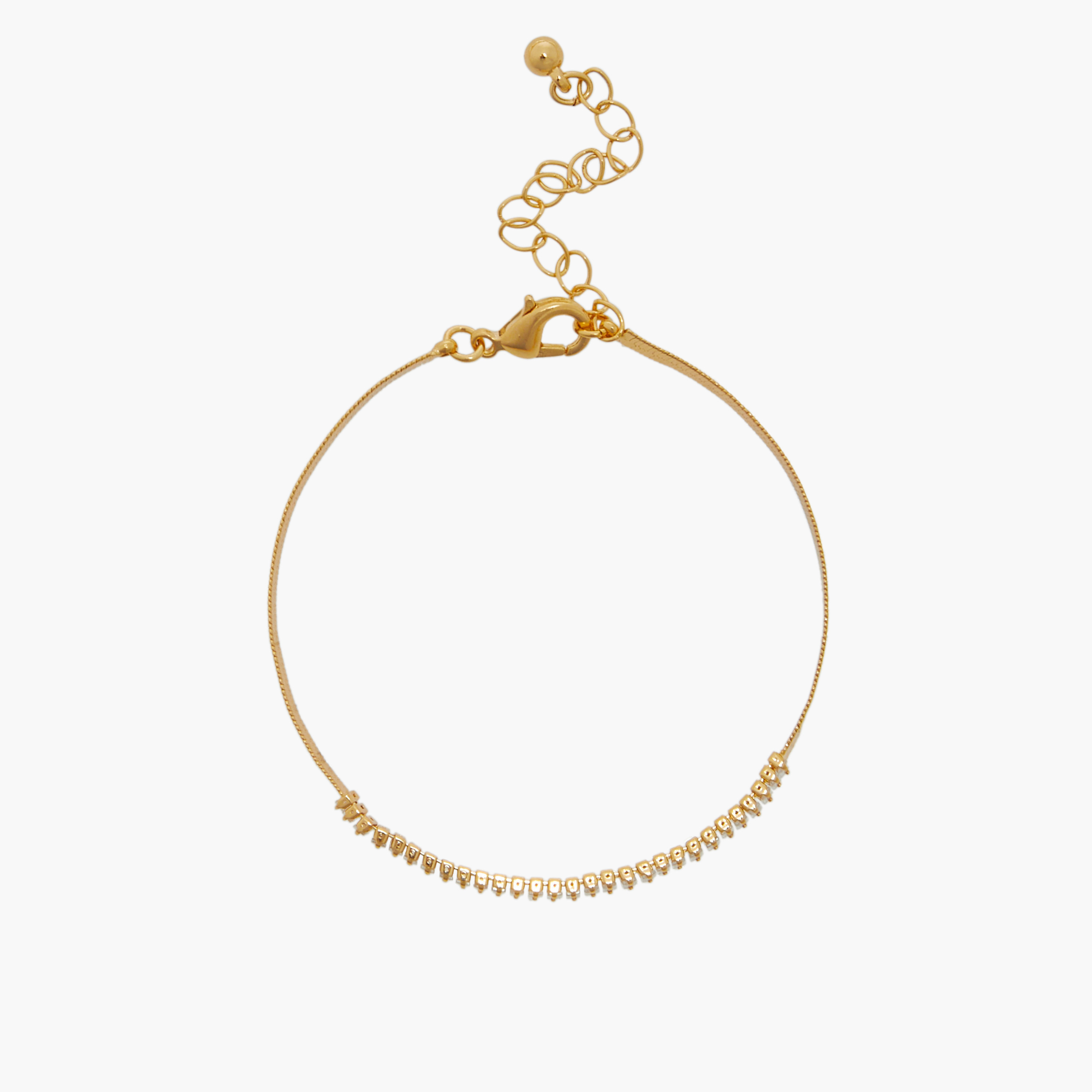 Cubic Zirconia Embellished Bracelet with Lobster Clasp Closure-women-watchesandjewellery-jewellery-banglesandbracelets-image-3
