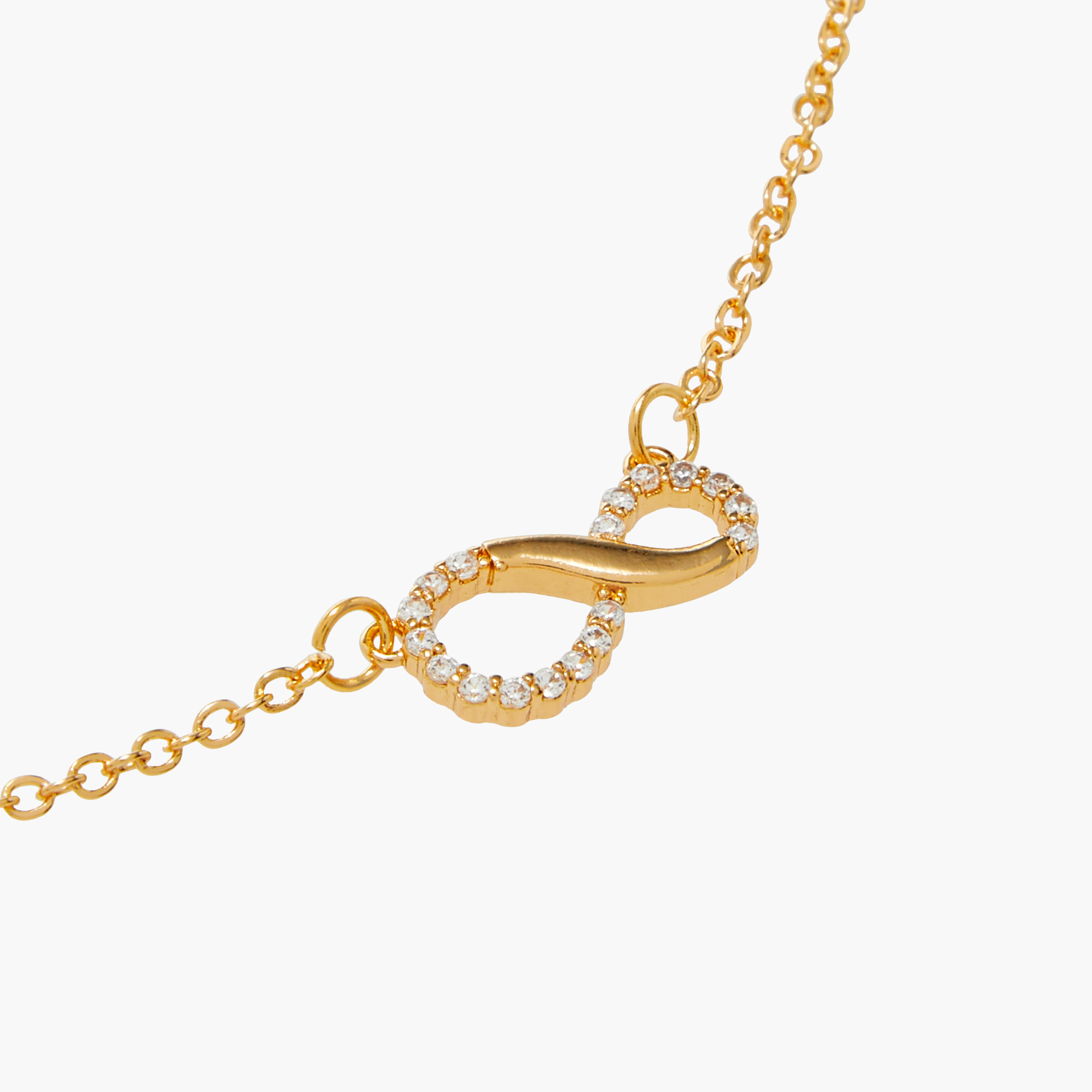 عقد بدلاية مزينة بمكعب زركونيا ومشبك إغلاق-women-watchesandjewellery-jewellery-necklacesandpendants-image-5