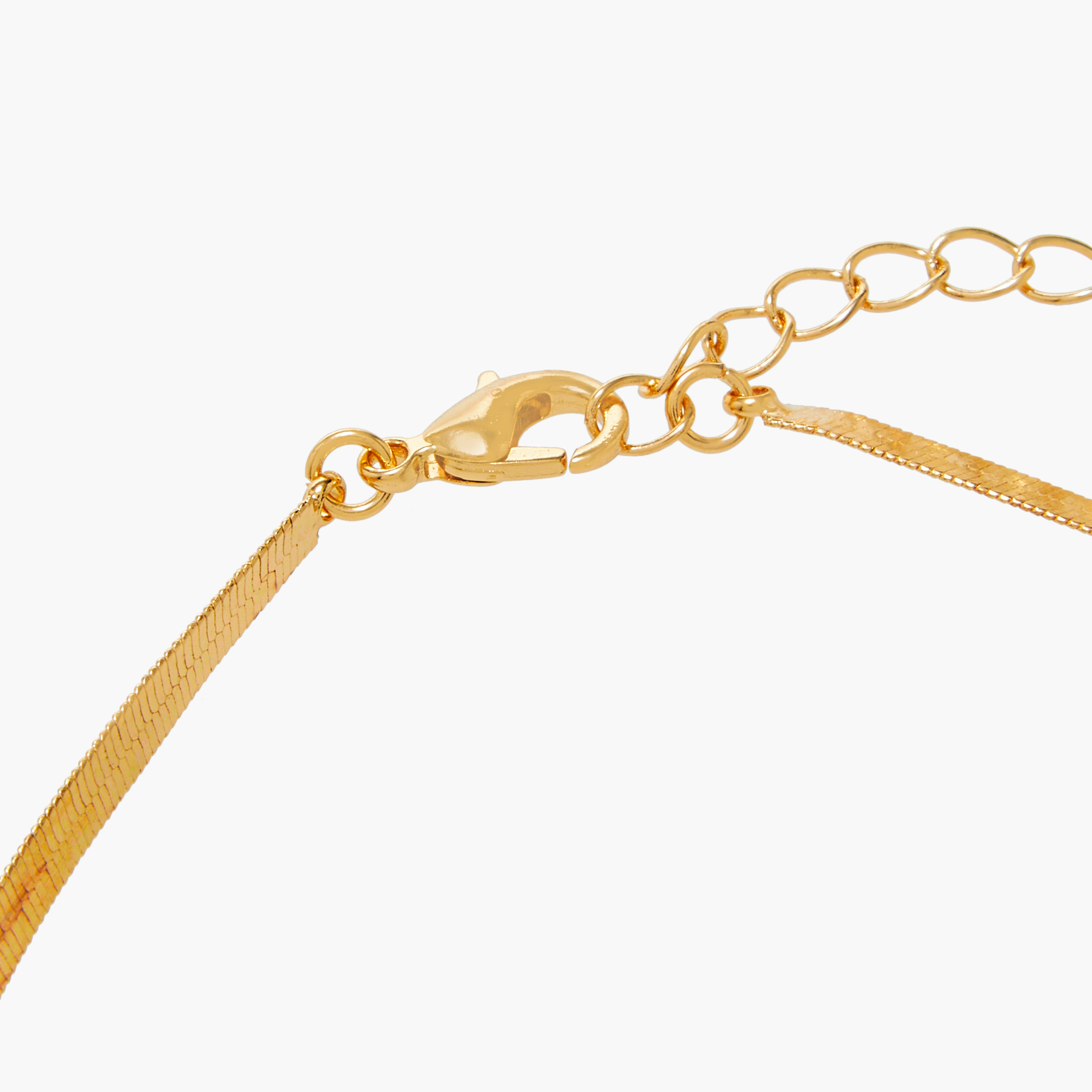 عقد سلسلة ثعبان مزين بحجر مكعب زركون ومشبك إغلاق-women-watchesandjewellery-jewellery-necklacesandpendants-image-4