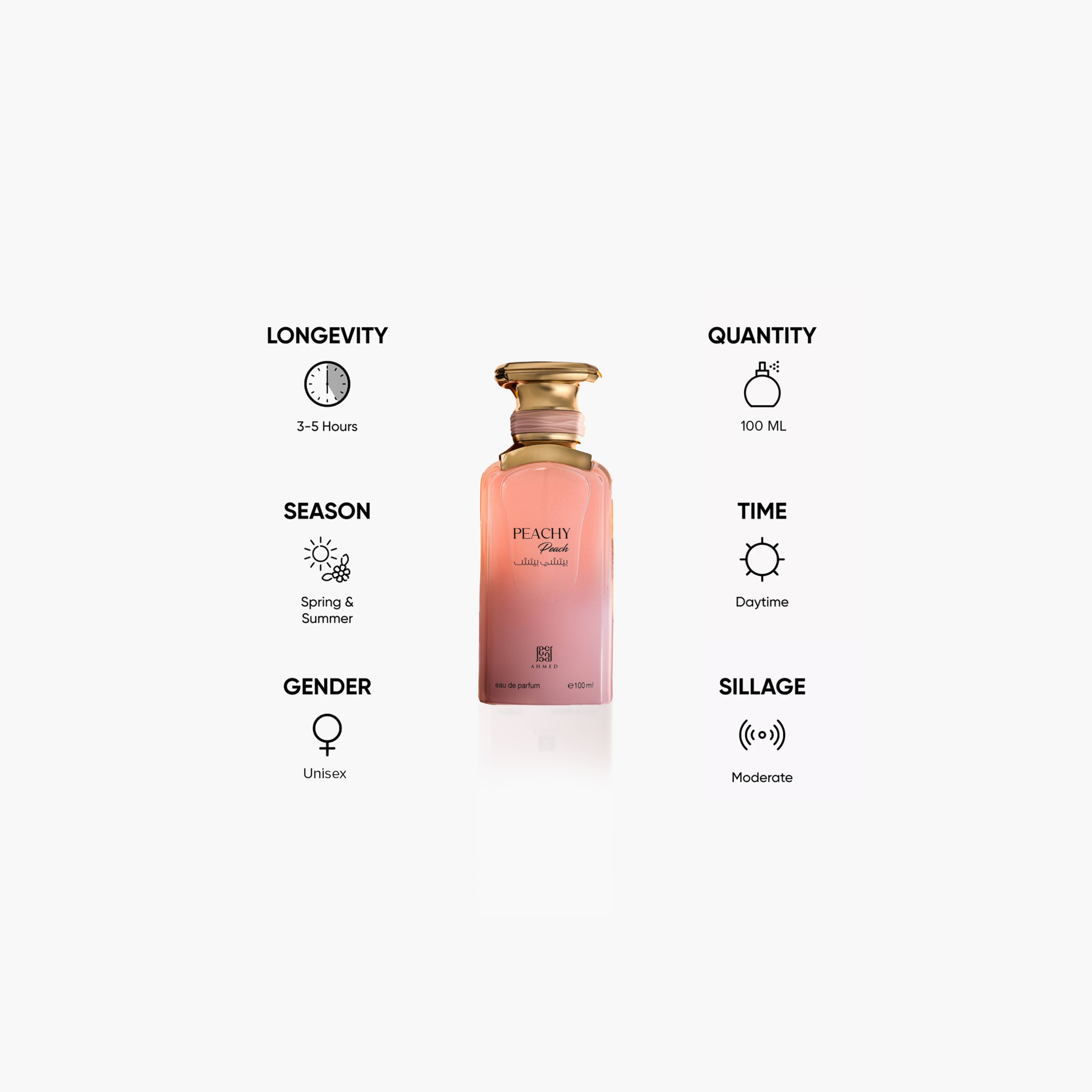 Ahmed Al Maghribi Peachy Peach Eau de Parfum - 100 ml-beautyandpersonalcare-fragrance-unisex-image-3