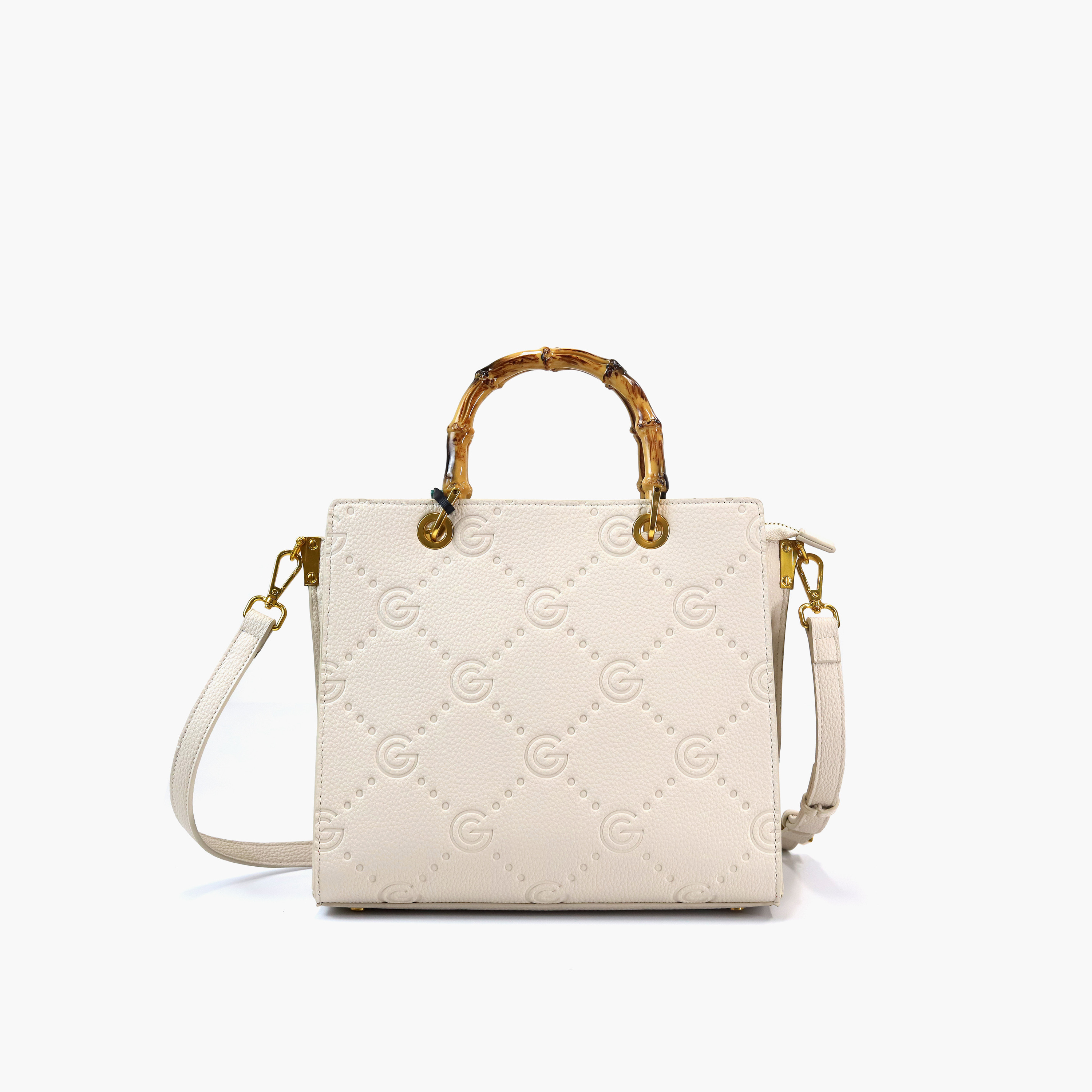 شنطة كروس بودي بنقوش مونوجرام ومقبض علوي وسحاب إغلاق من جابرييلا جوتشي-women-bagsandwallets-handbags-image-1