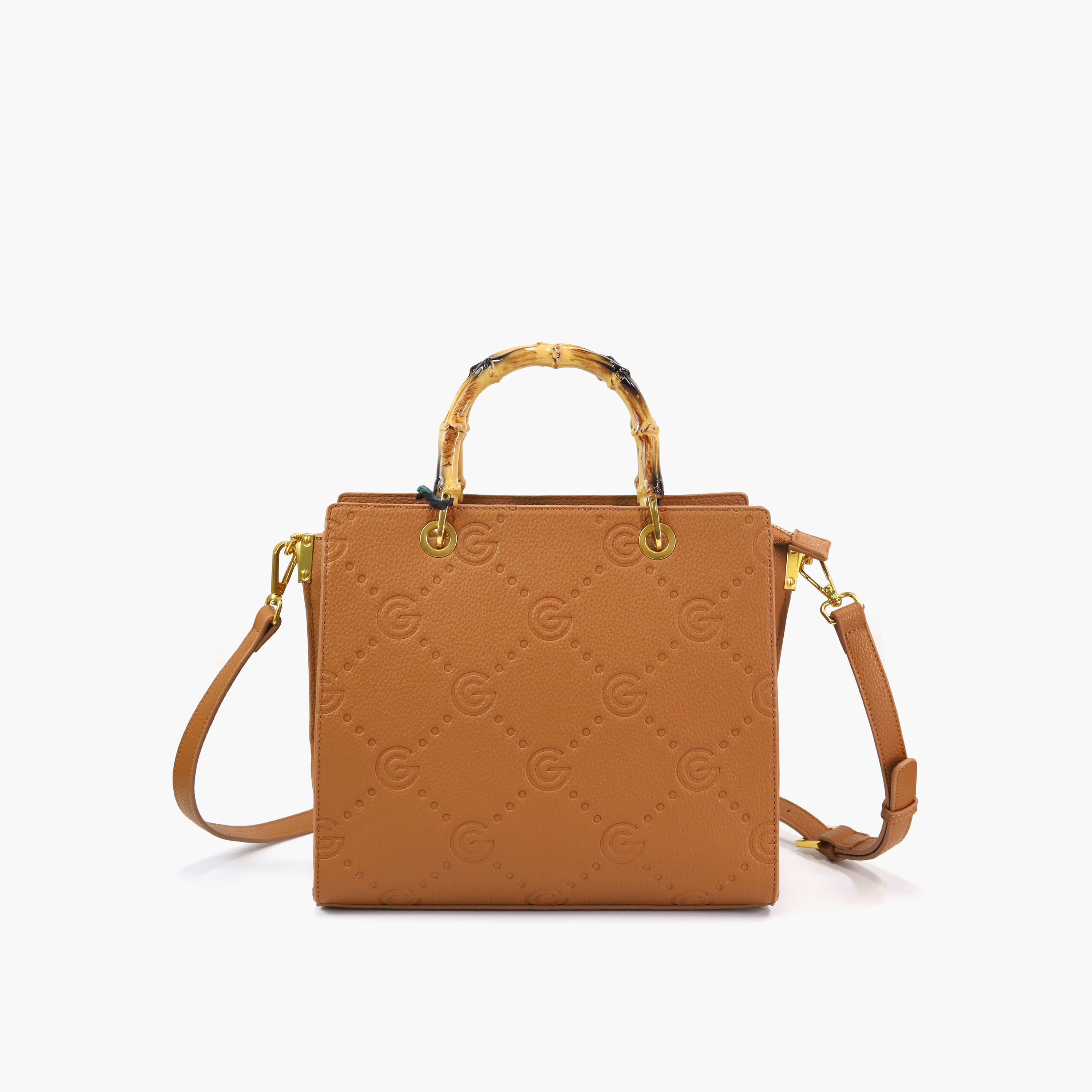 شنطة كروس بودي بنقوش مونوجرام ومقبض علوي وسحاب إغلاق من جابرييلا جوتشي-women-bagsandwallets-handbags-image-1