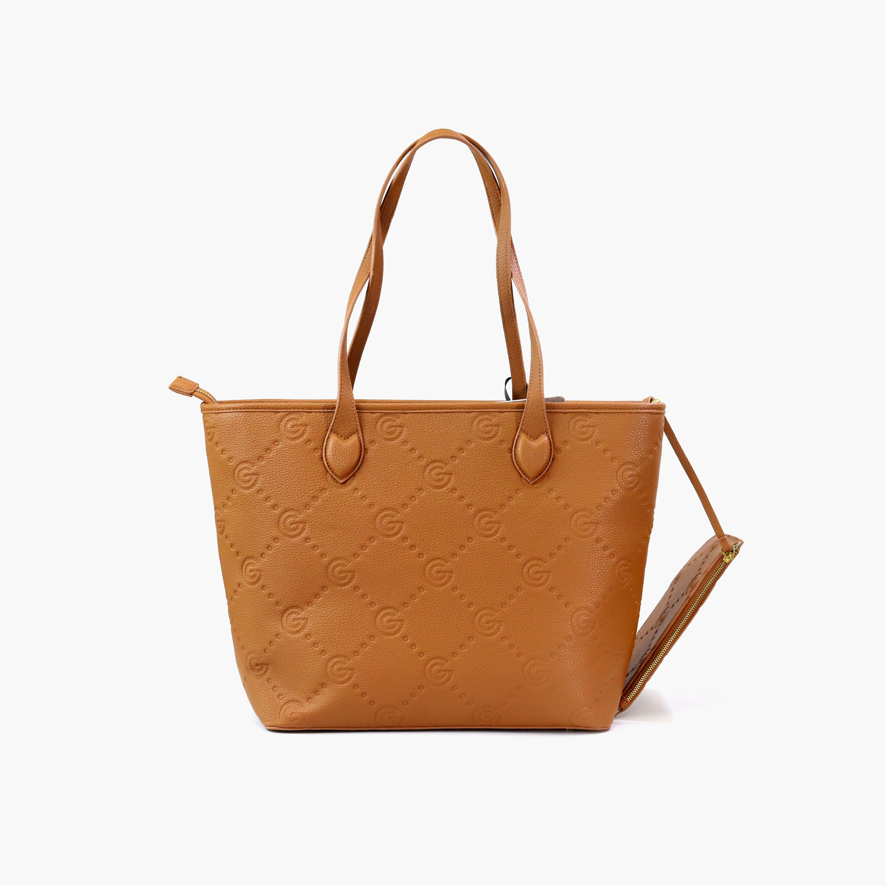 Gabriella Gucci Monogram Embossed Tote Bag with Pouch-women-bagsandwallets-handbags-image-13
