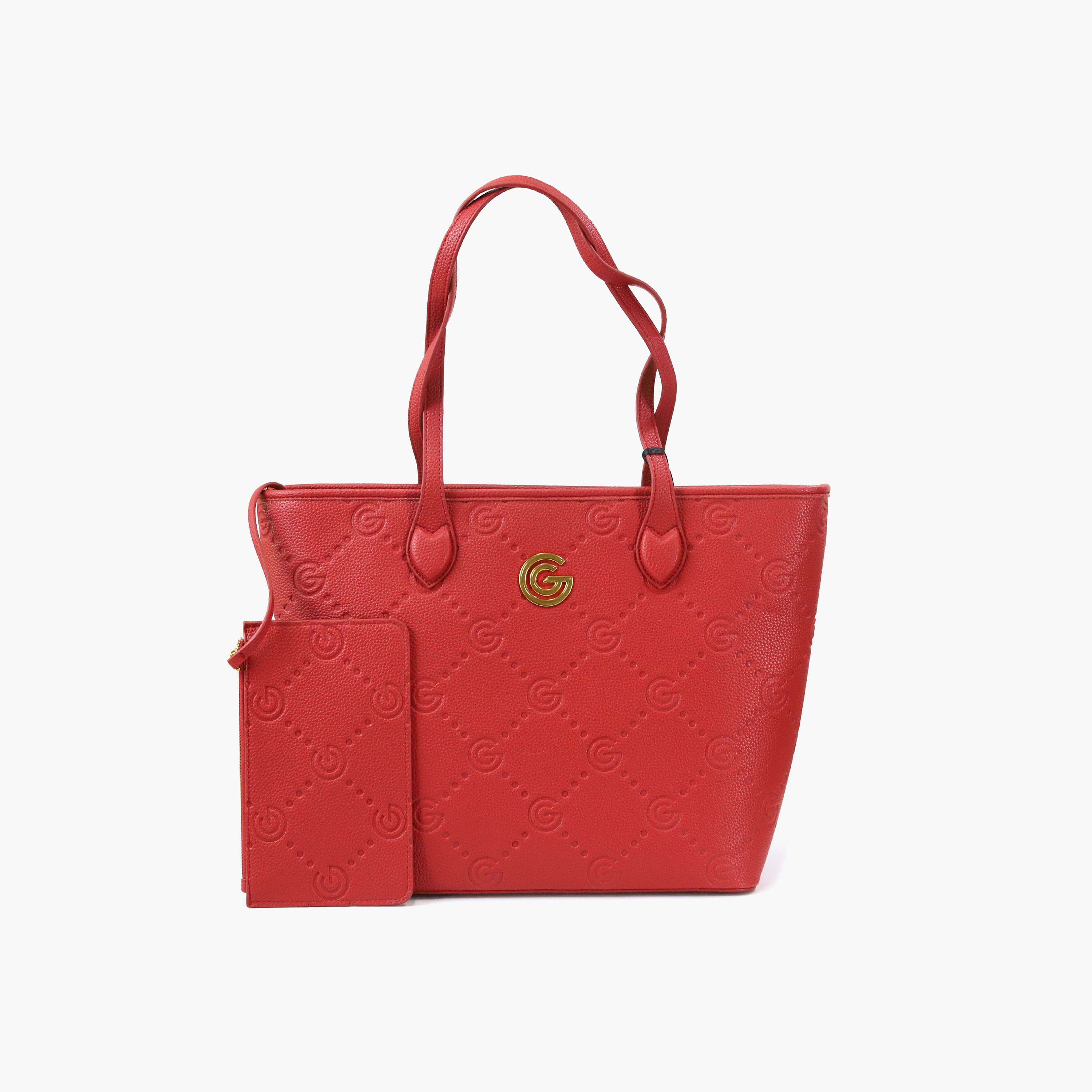 Gabriella Gucci Monogram Embossed Tote Bag with Pouch-women-bagsandwallets-handbags-image-19