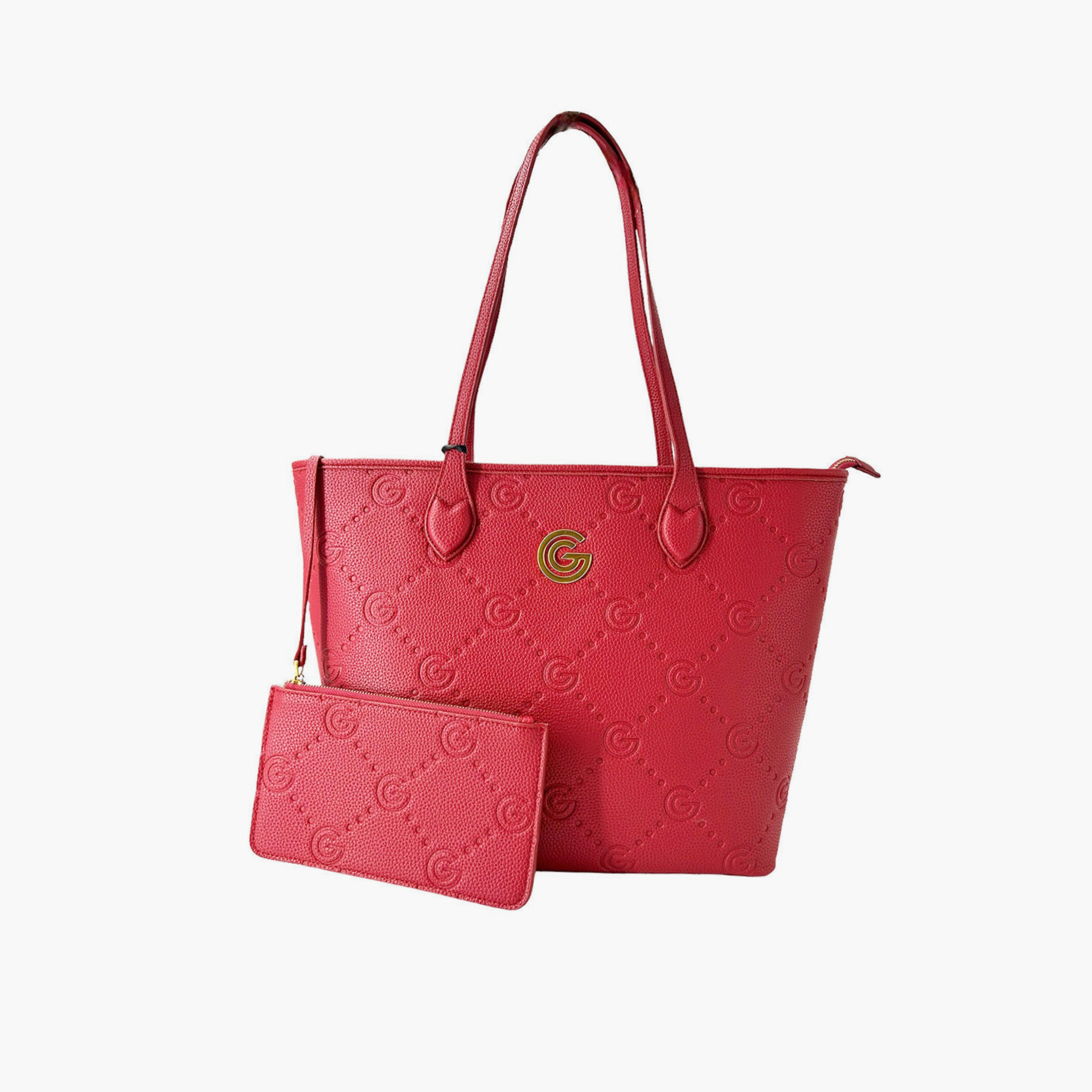 Gabriella Gucci Monogram Embossed Tote Bag with Pouch-women-bagsandwallets-handbags-image-27