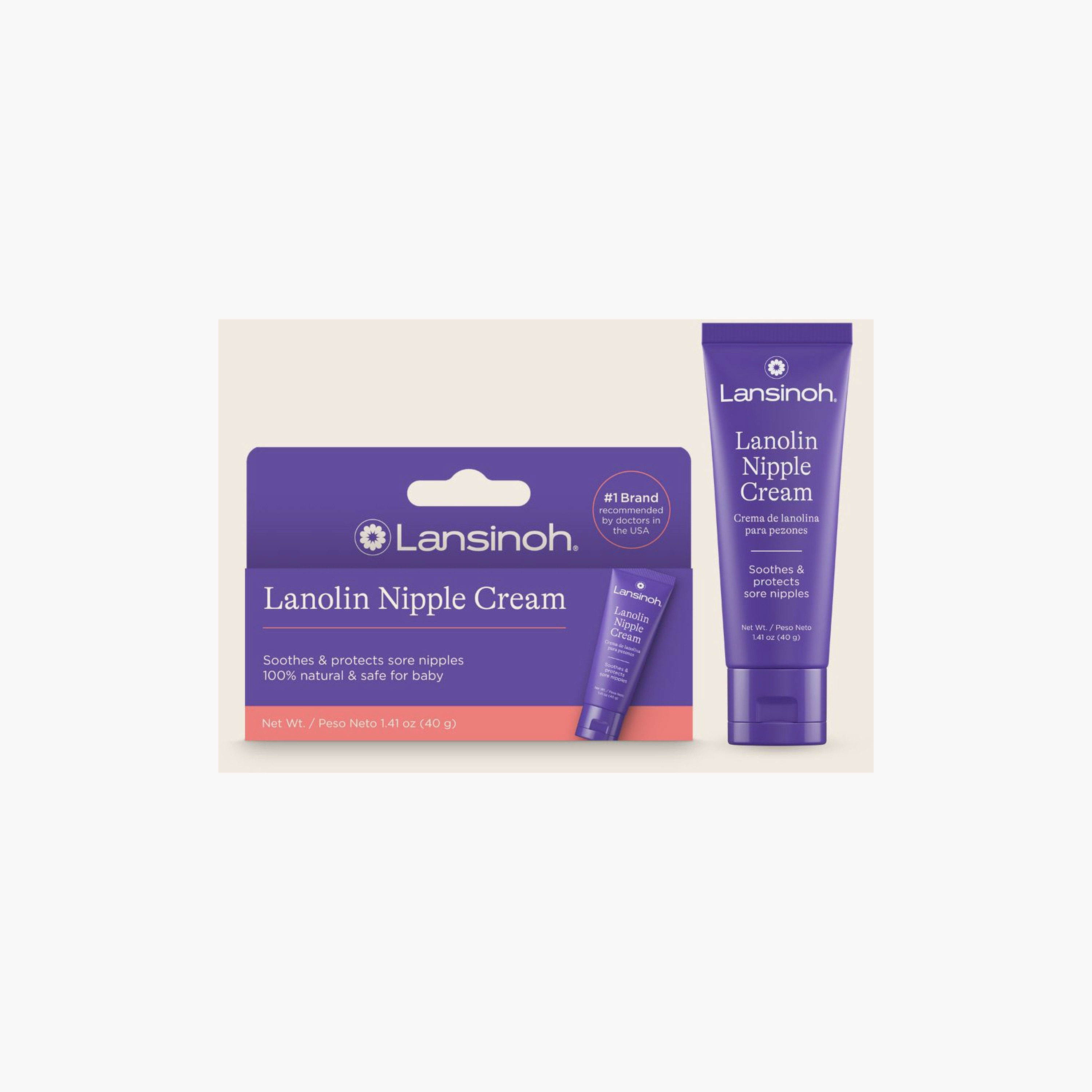 Lansinoh HPA Lanolin Nipple Cream - 40g-baby-feeding-breastfeedingandcare-image-1