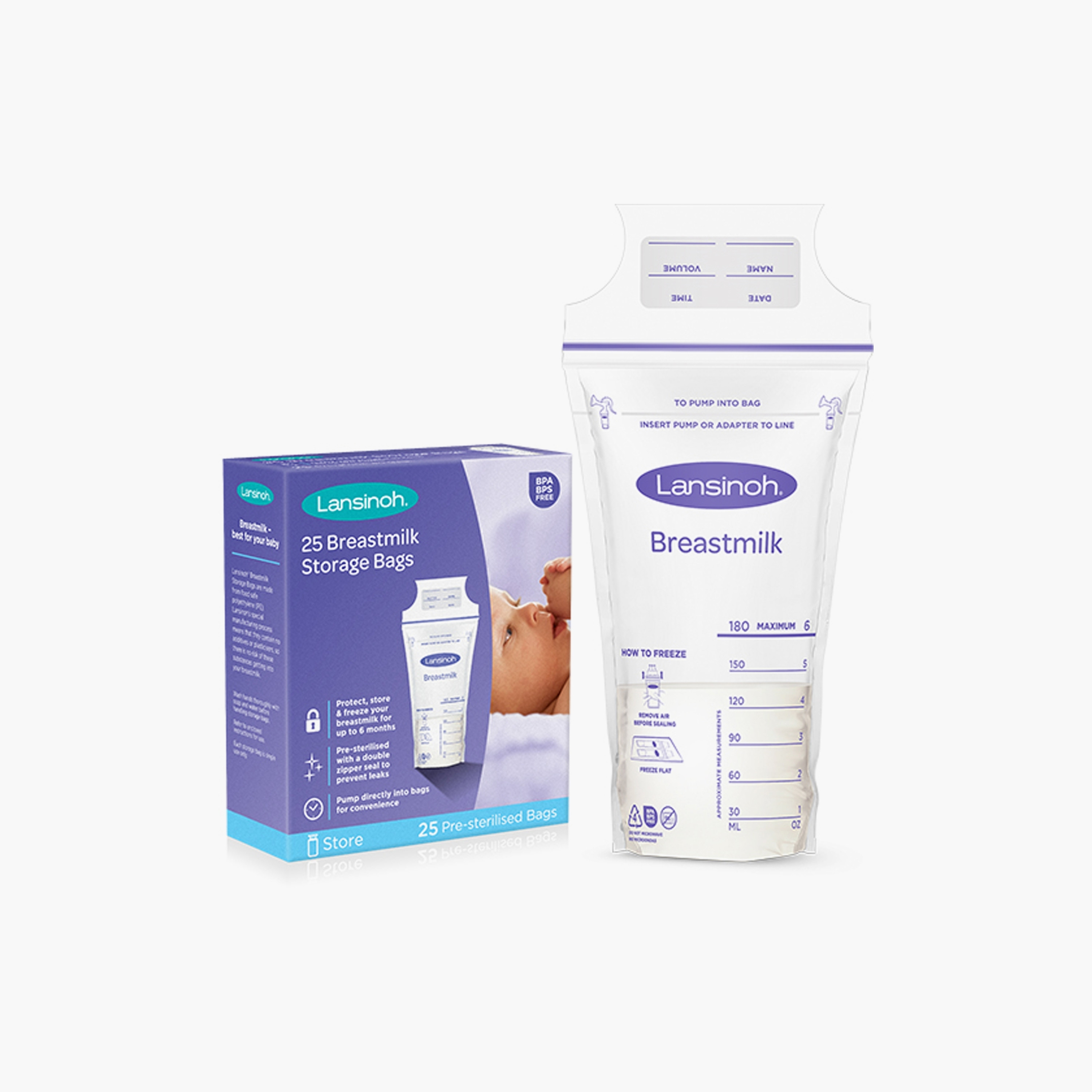 Lansinoh 25-Piece Breastmilk Storage Bags-baby-feeding-breastfeedingandcare-image-2