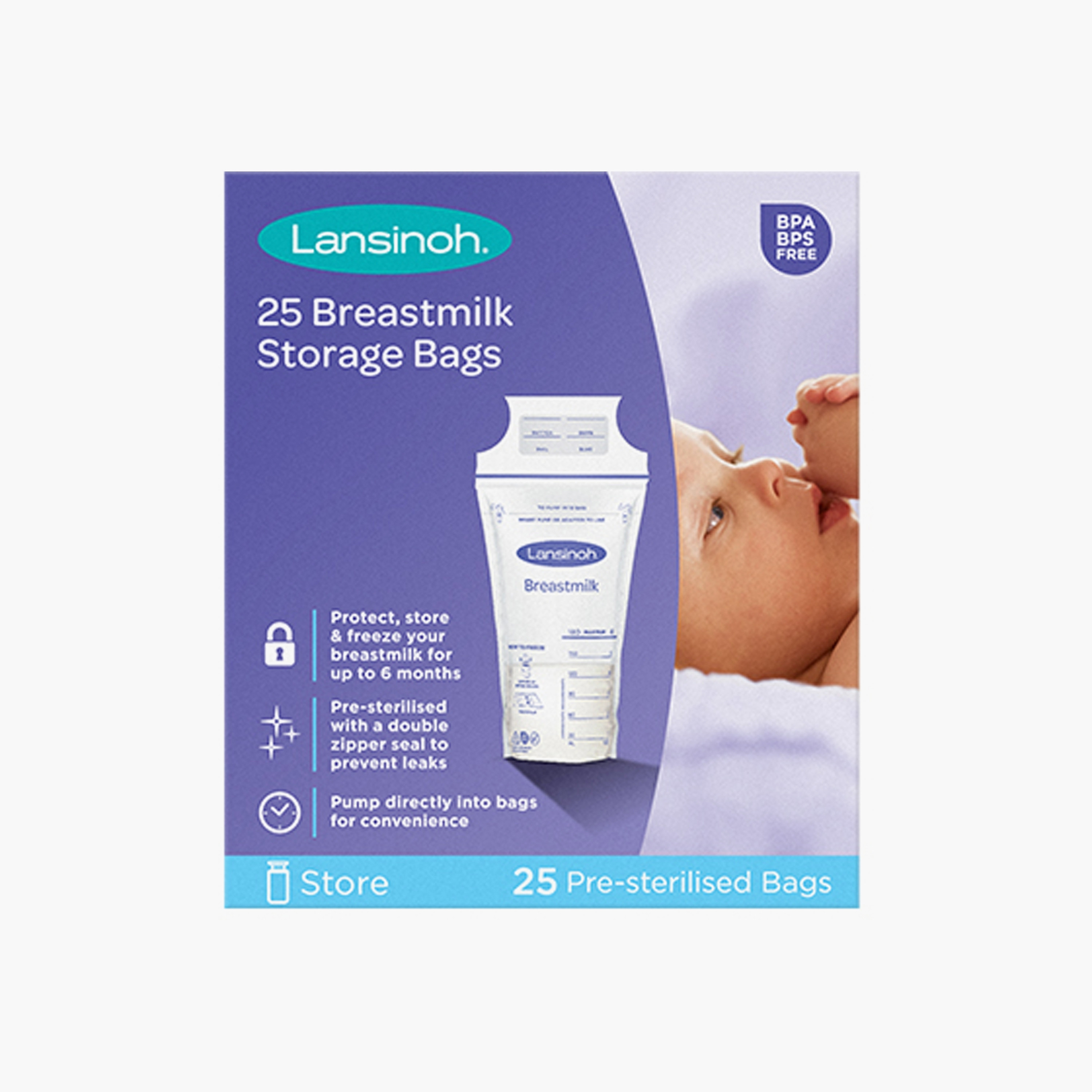 Lansinoh 25-Piece Breastmilk Storage Bags-baby-feeding-breastfeedingandcare-image-3