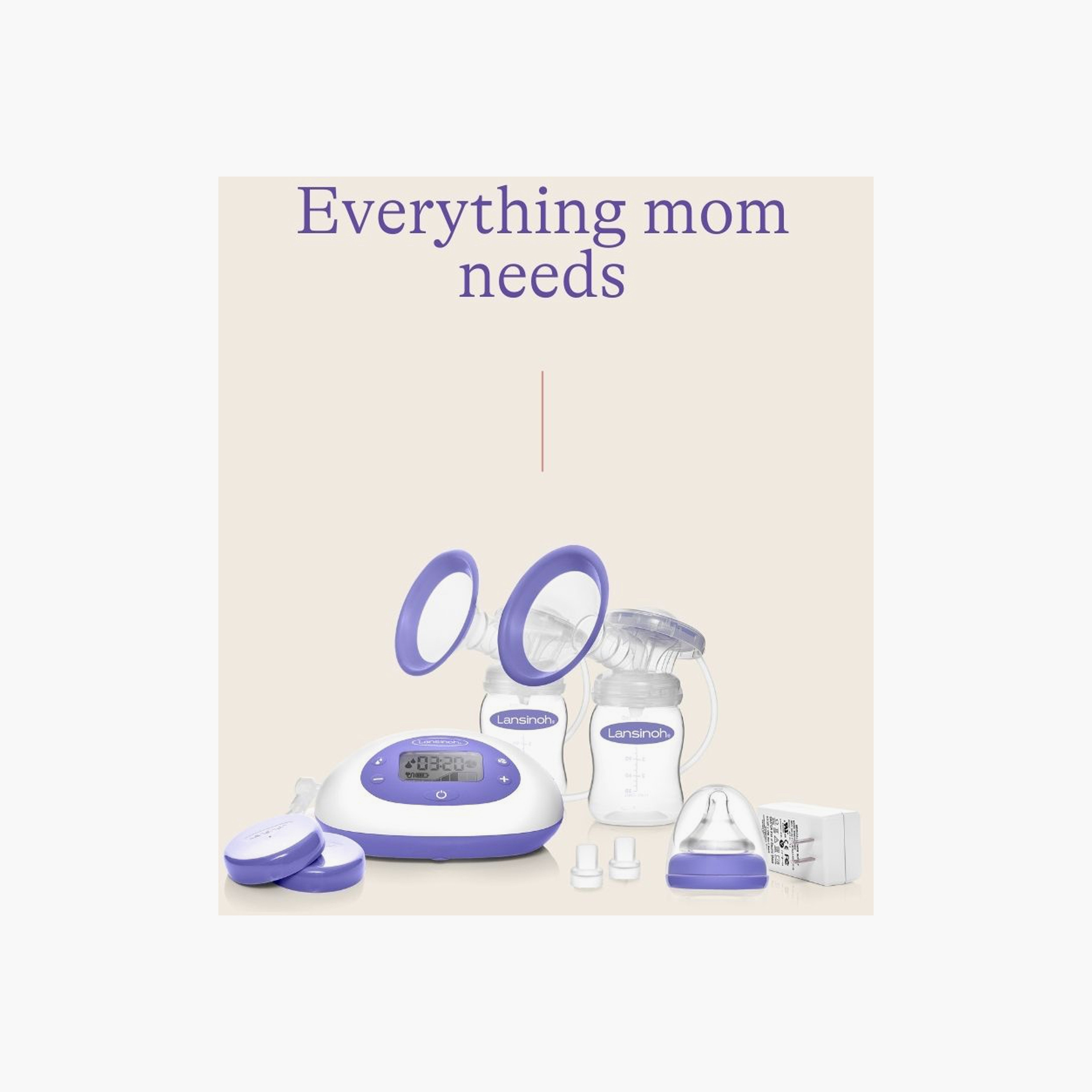 Lansinoh 2-In-1 Double Electric Breast Pump Set-baby-feeding-breastfeedingandcare-image-3