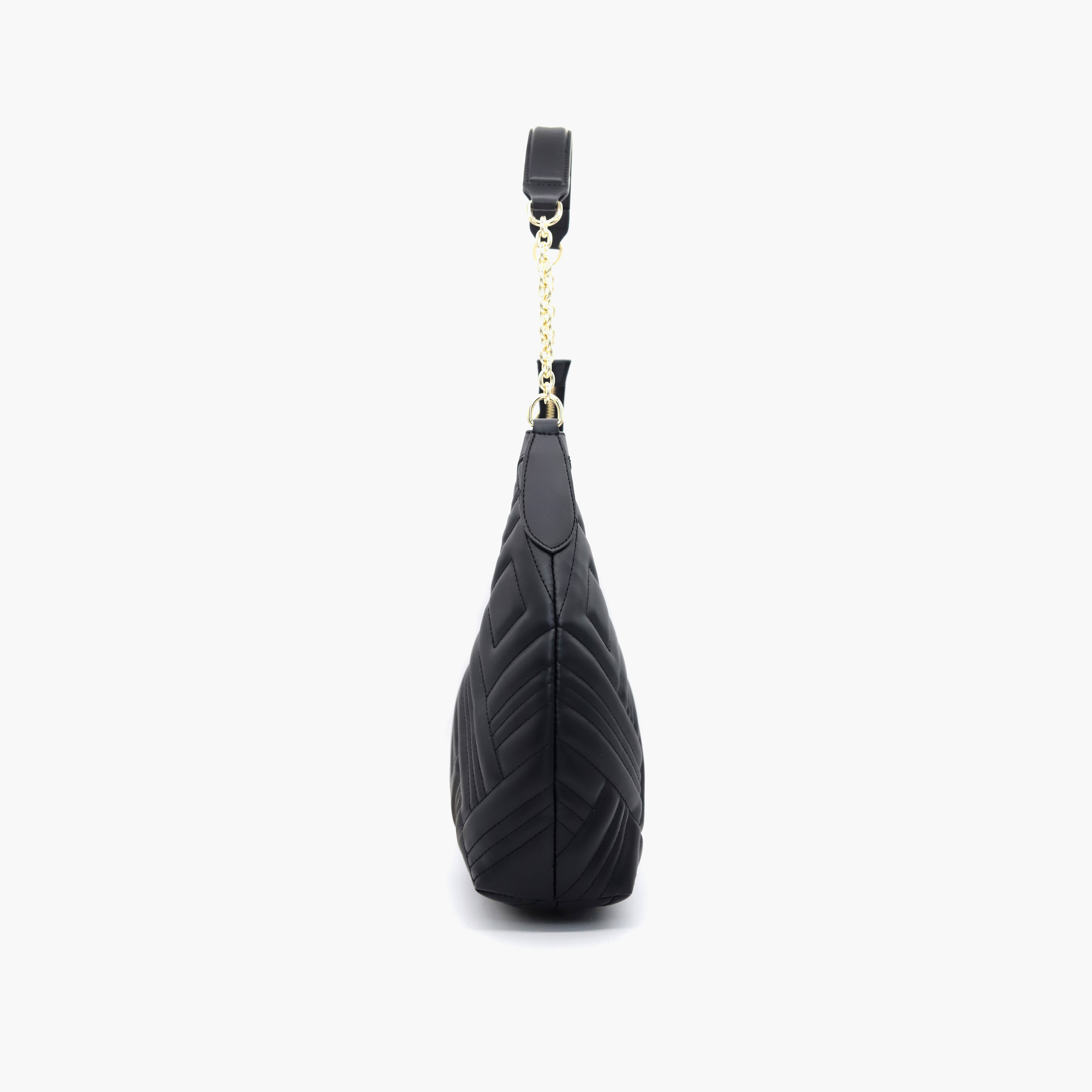 شنطة كتف مبطنة بمقبض سلسلة وسحّاب إغلاق من في إيطاليا-women-bagsandwallets-handbags-image-3