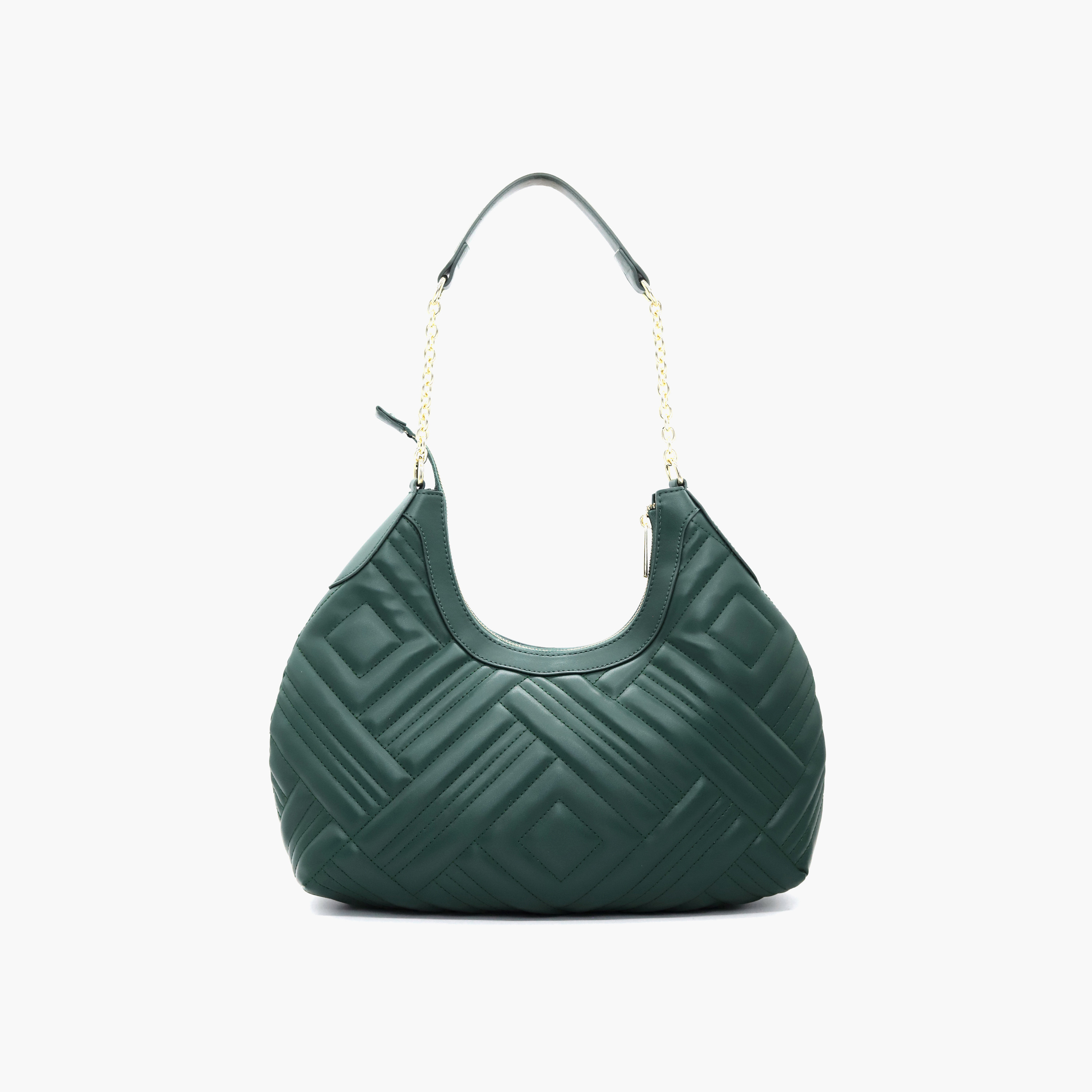 شنطة كتف مبطنة بمقبض سلسلة وسحّاب إغلاق من في إيطاليا-women-bagsandwallets-handbags-image-12
