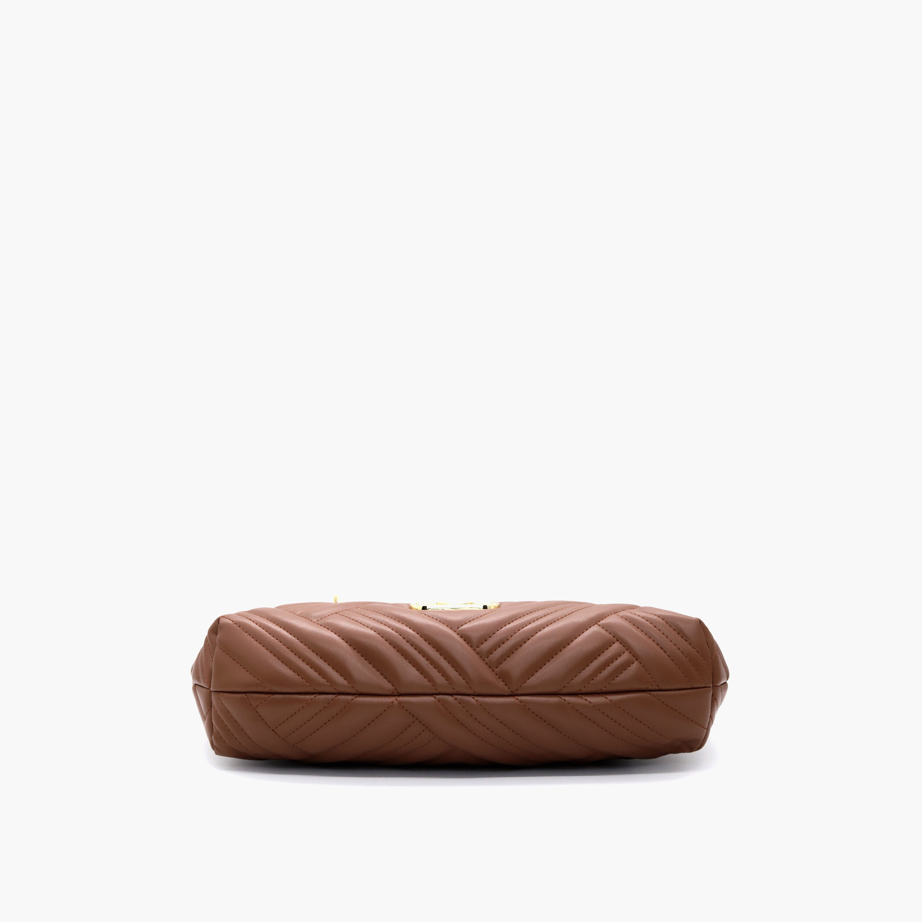 V Italia Quilted Shoulder Bag with Chain Handle and Zip Closure-women-bagsandwallets-handbags-image-5