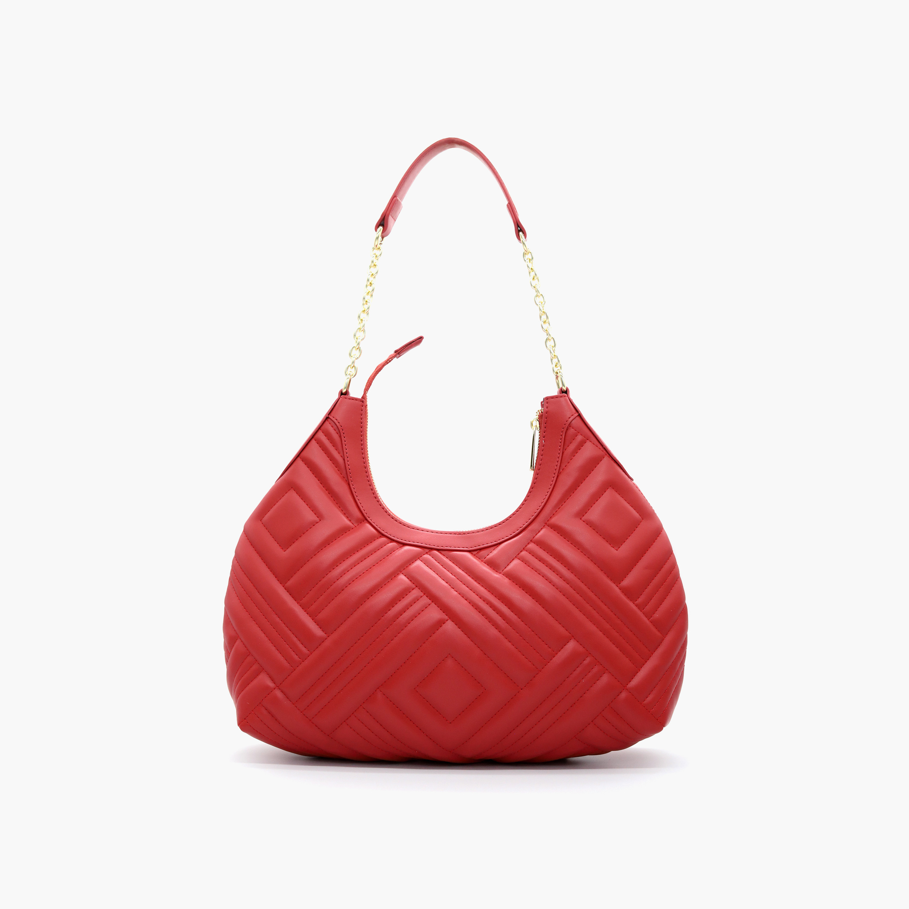 شنطة كتف مبطنة بمقبض سلسلة وسحّاب إغلاق من في إيطاليا-women-bagsandwallets-handbags-image-36