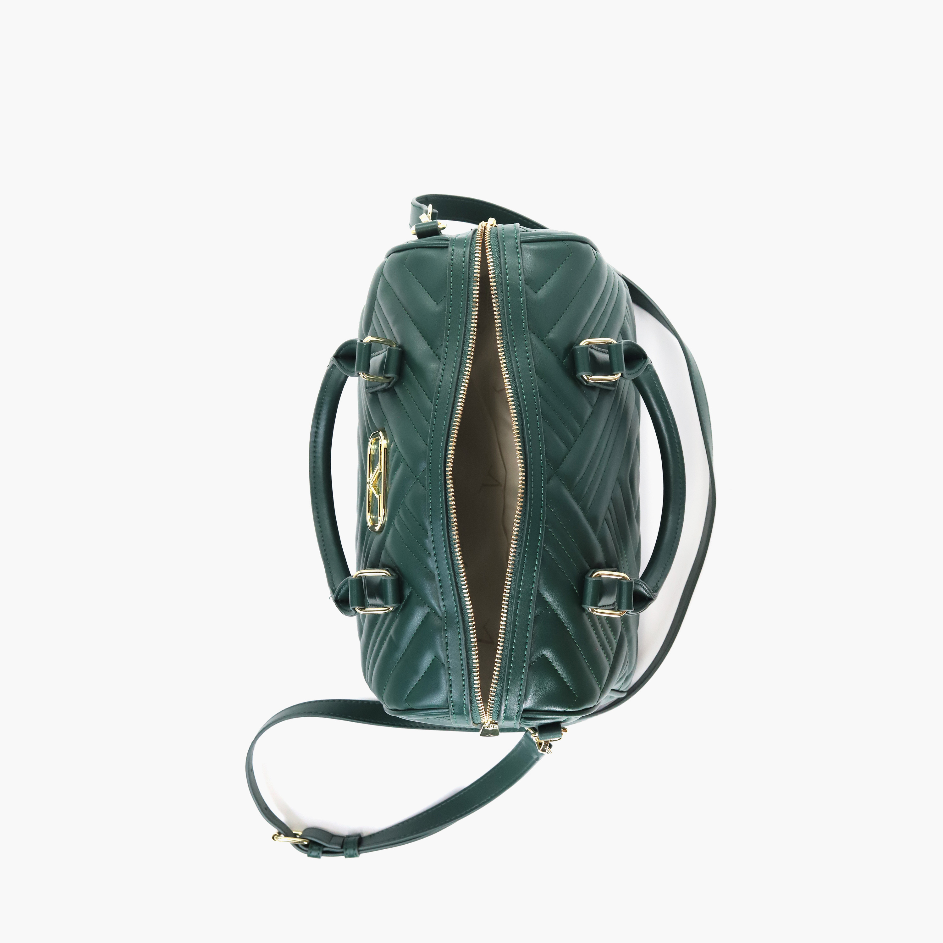 V Italia Quilted Tote Bag with Detachable Strap and Zip Closure-women-bagsandwallets-handbags-image-14