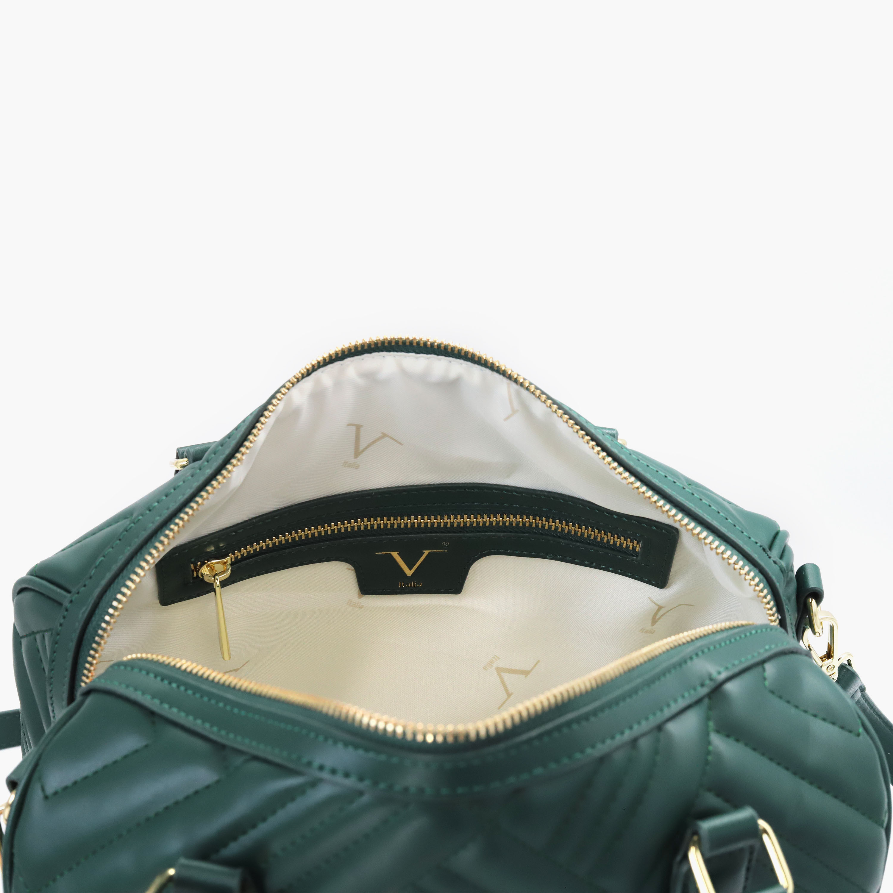 V Italia Quilted Tote Bag with Detachable Strap and Zip Closure-women-bagsandwallets-handbags-image-15