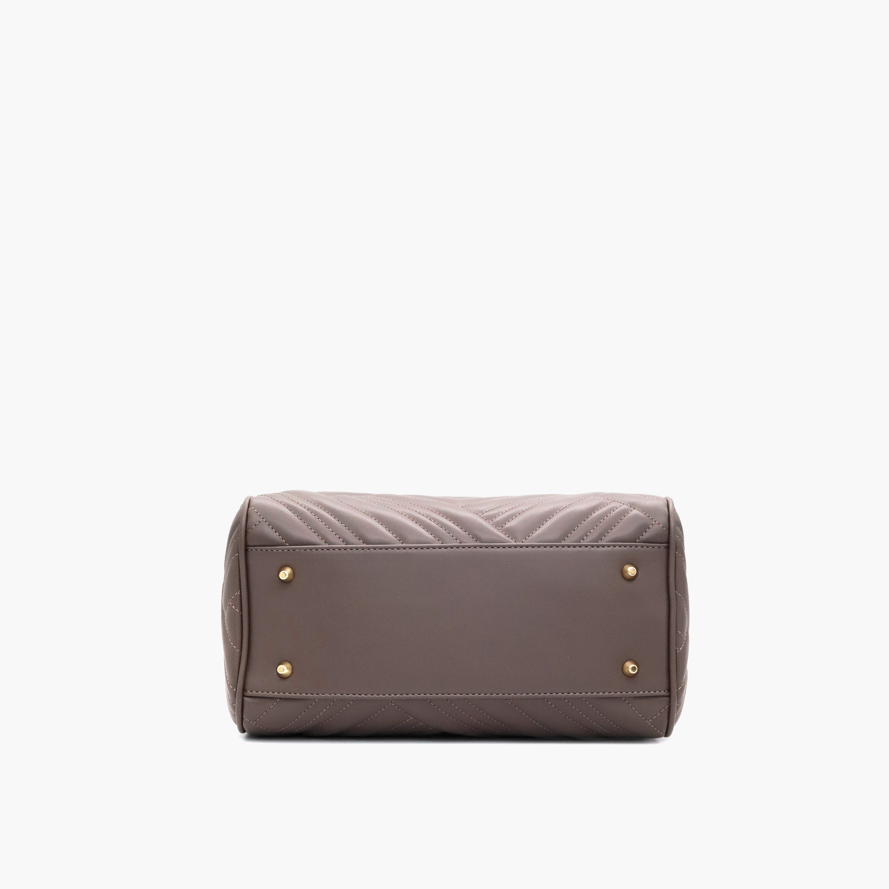 V Italia Quilted Tote Bag with Detachable Strap and Zip Closure-women-bagsandwallets-handbags-image-21