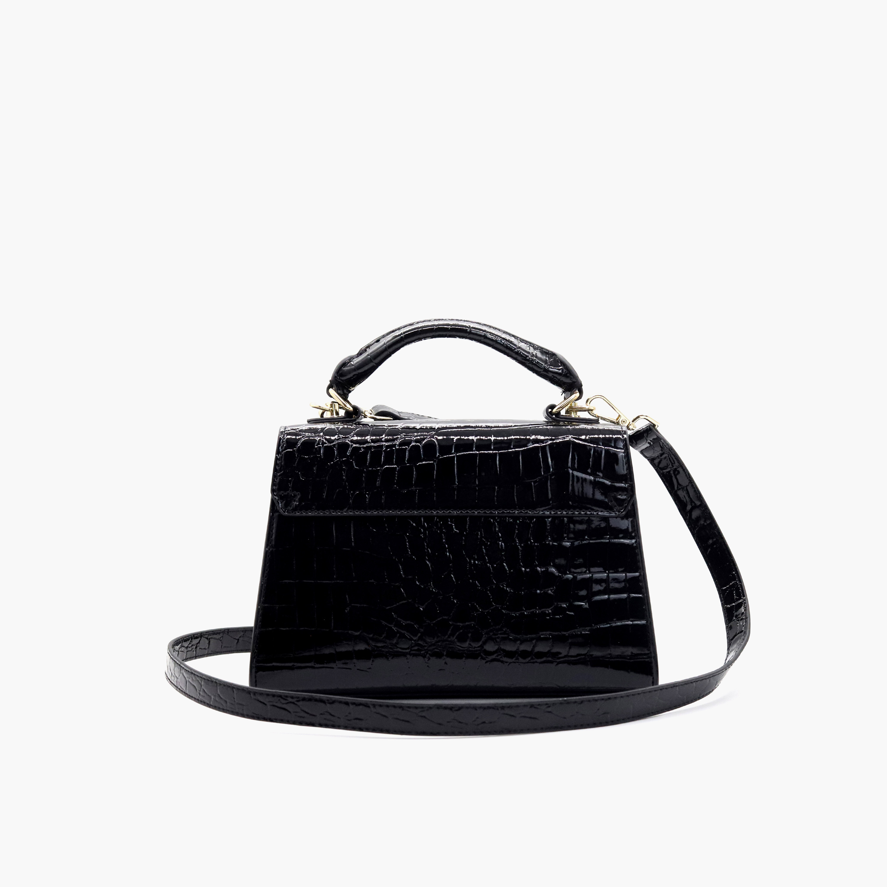 شنطة ساتشيل بارزة الملمس بحزام قابل للفصل وطية إغلاق من في إيتاليا-women-bagsandwallets-handbags-image-4