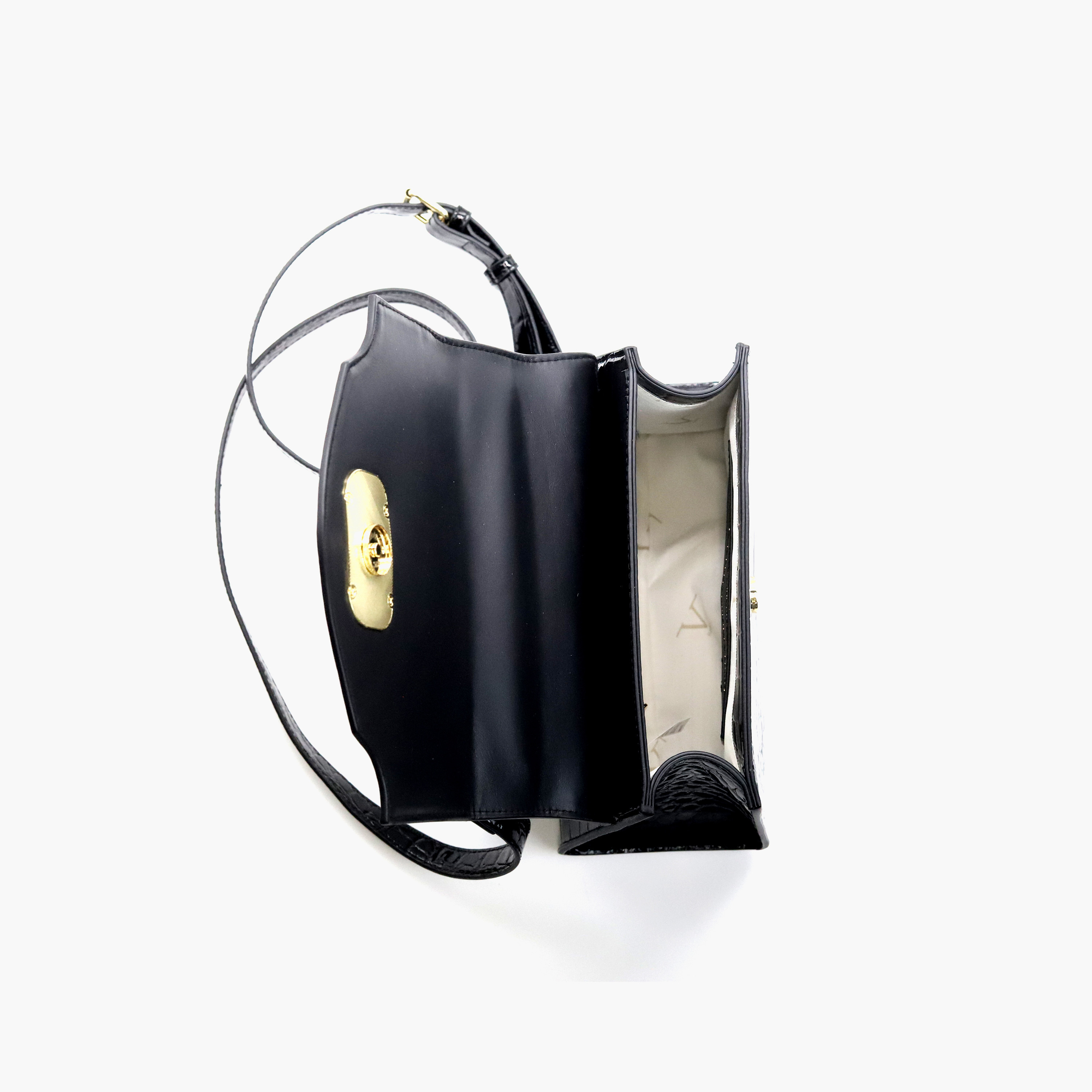 شنطة ساتشيل بارزة الملمس بحزام قابل للفصل وطية إغلاق من في إيتاليا-women-bagsandwallets-handbags-image-6