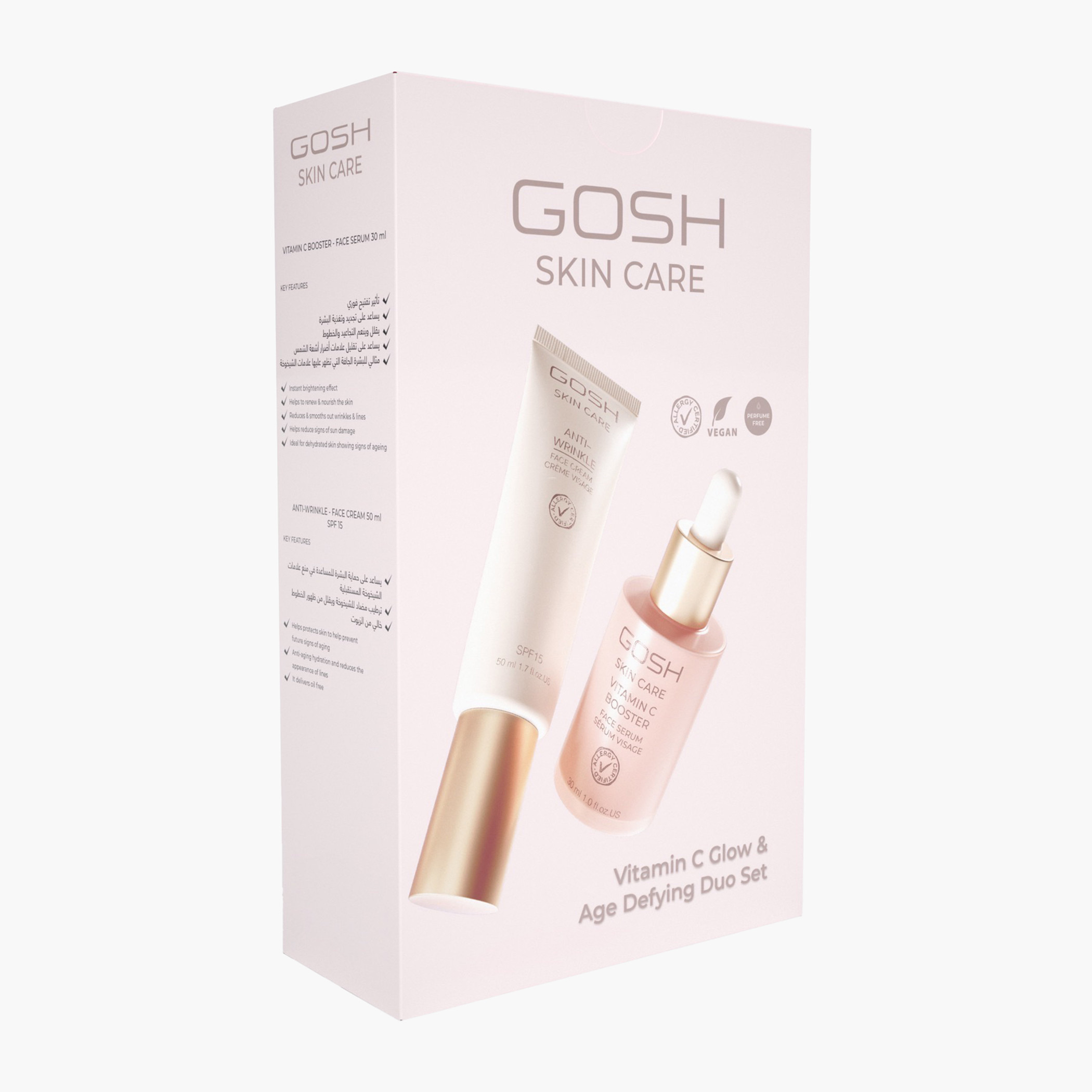 Gosh Vitamin C Glow Serum and Age Defying Face Cream Duo Gift Set-beautyandpersonalcare-giftsets-image-1