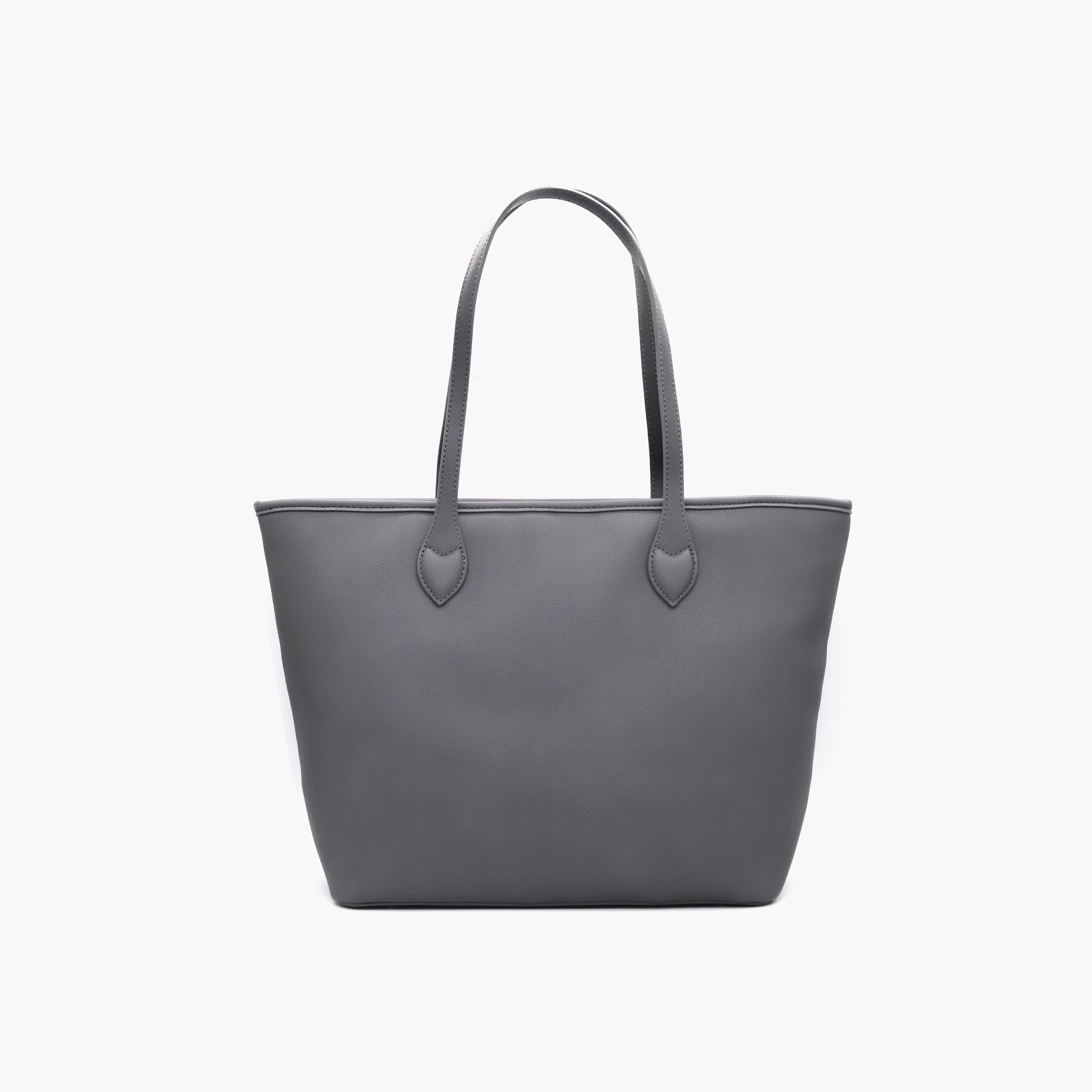 V Italia Solid Tote Bag with Double Handle and Pouch-women-bagsandwallets-handbags-image-20