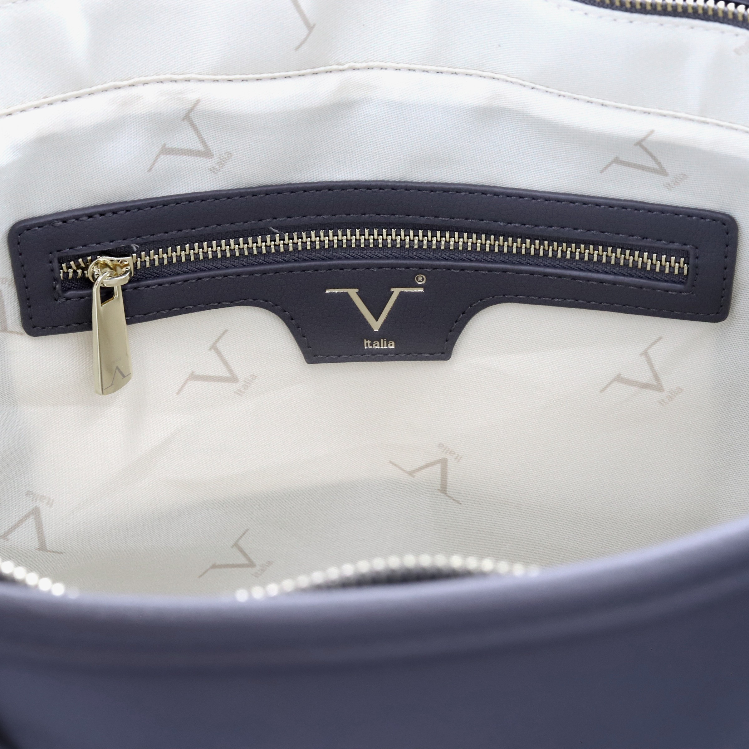 V Italia Solid Tote Bag with Double Handle and Pouch-women-bagsandwallets-handbags-image-24