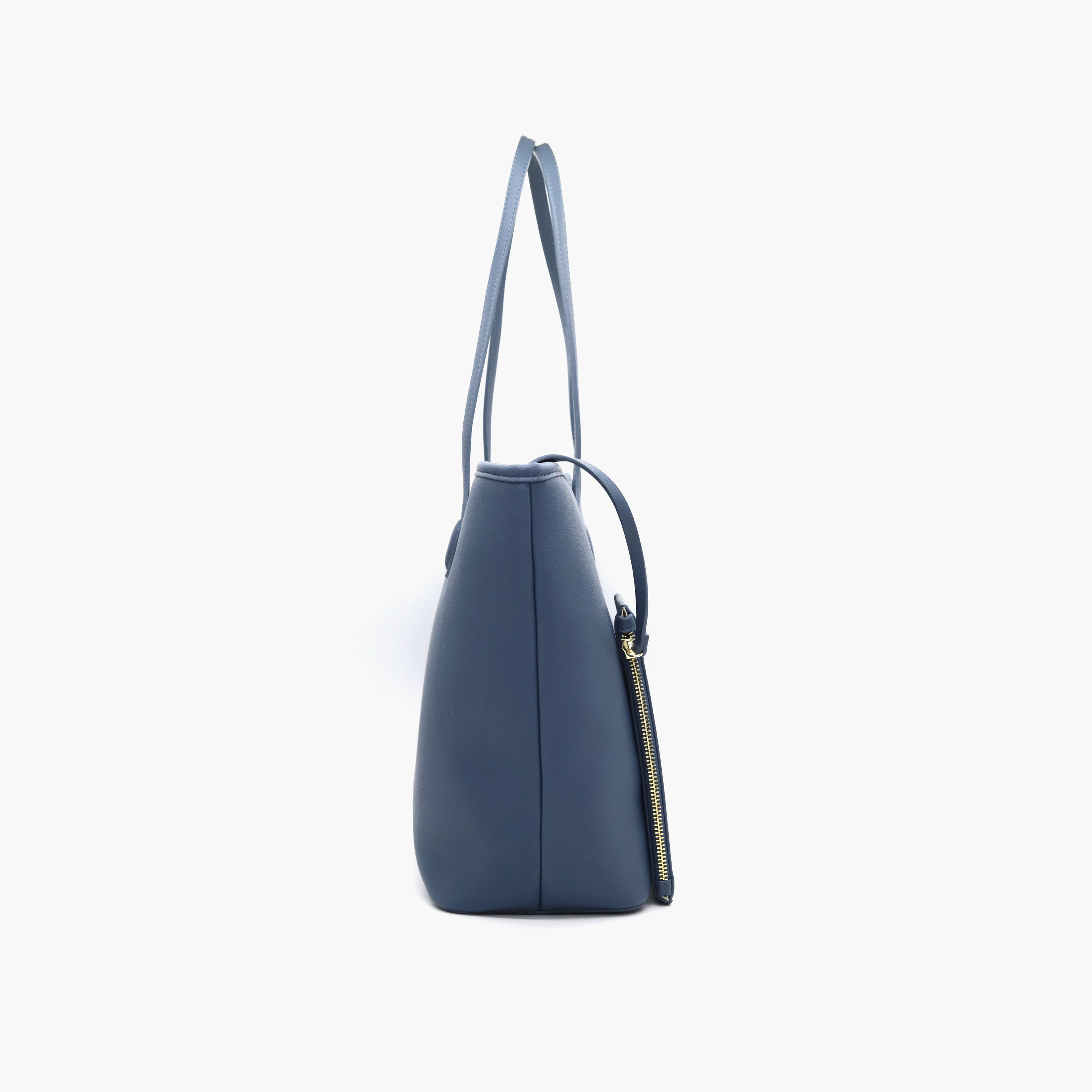 V Italia Solid Tote Bag with Double Handle and Pouch-women-bagsandwallets-handbags-image-27