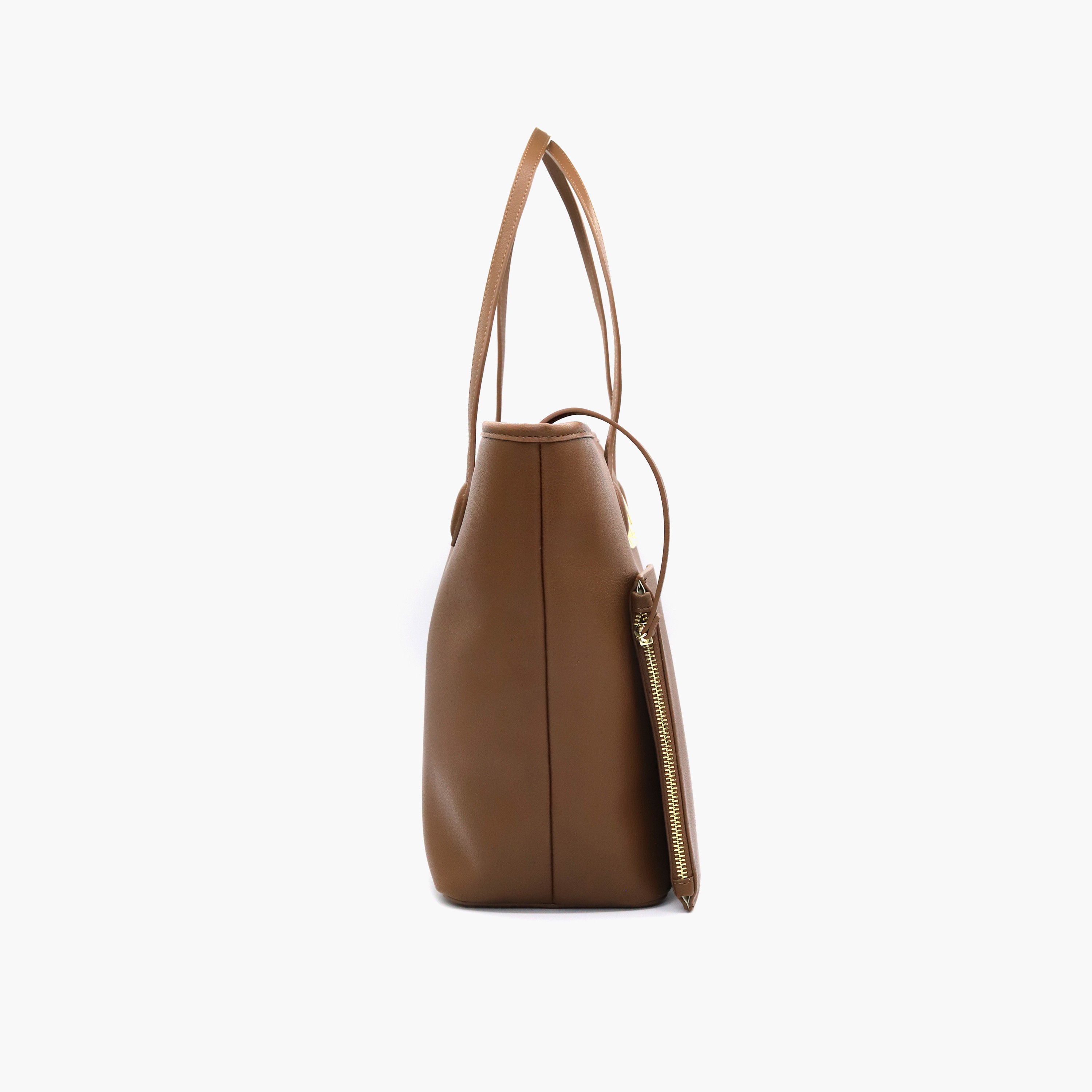 V Italia Solid Tote Bag with Double Handle and Pouch-women-bagsandwallets-handbags-image-35