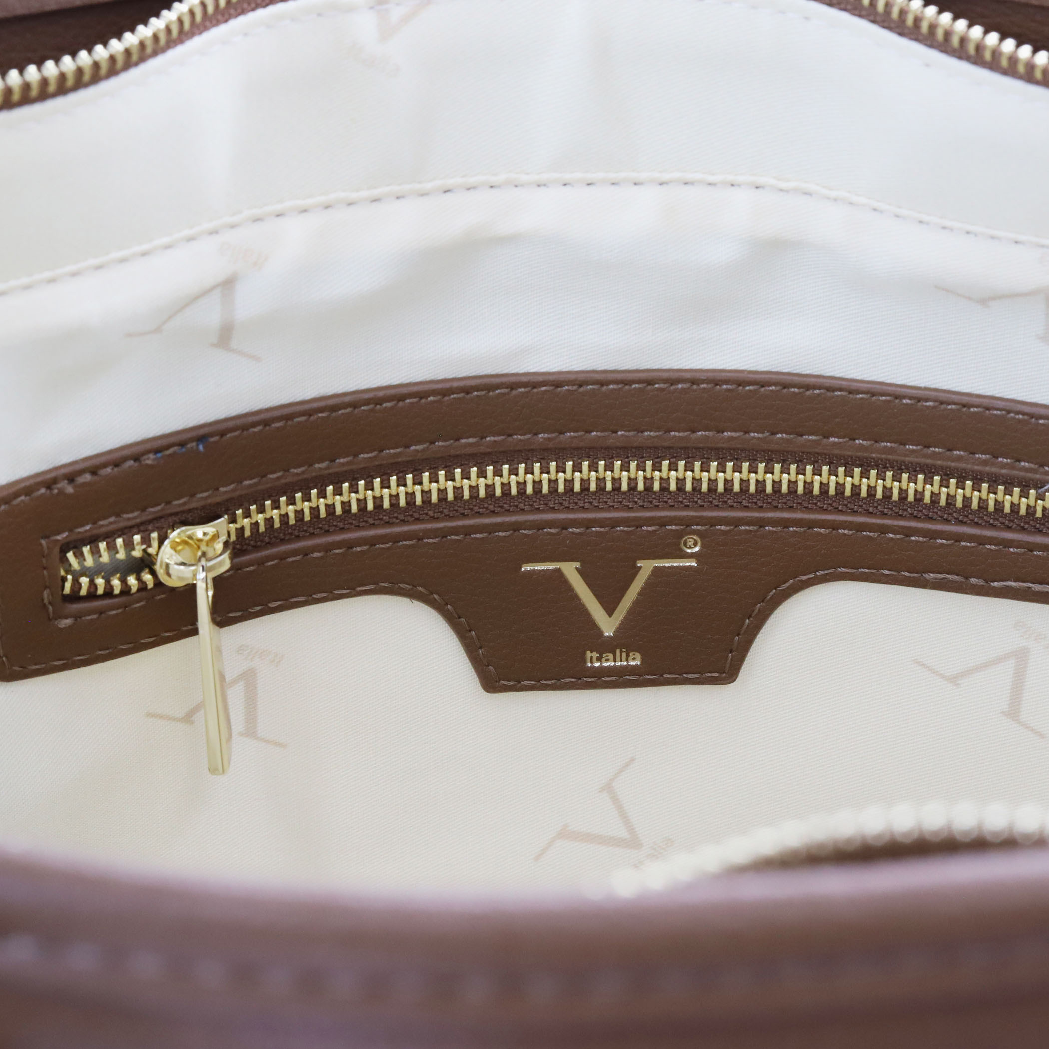 V Italia Solid Tote Bag with Double Handle and Pouch-women-bagsandwallets-handbags-image-40