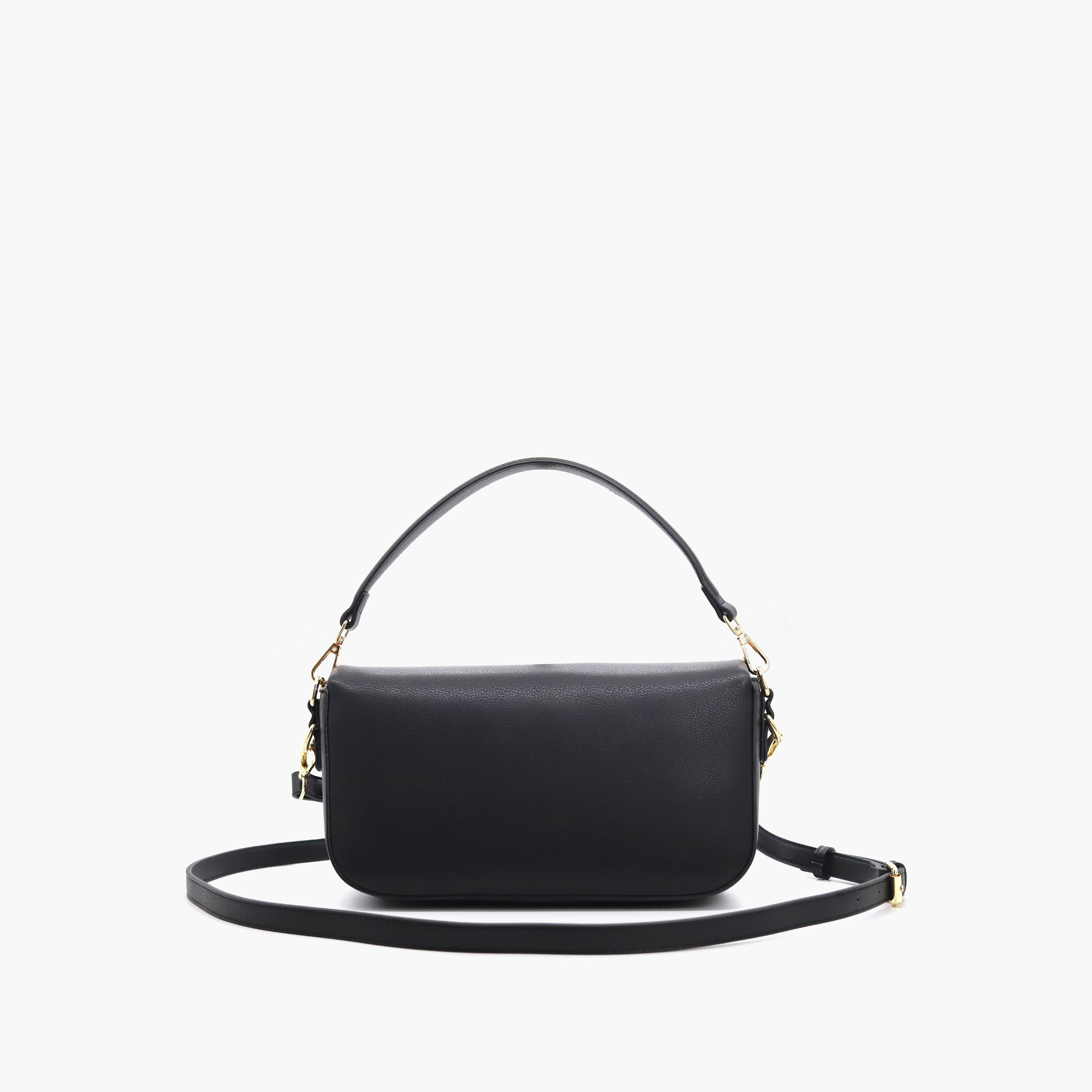 شنطة كروس بودي سادة بحزام قابل للفصل وطيّة إغلاق من في إيتاليا-women-bagsandwallets-handbags-image-4