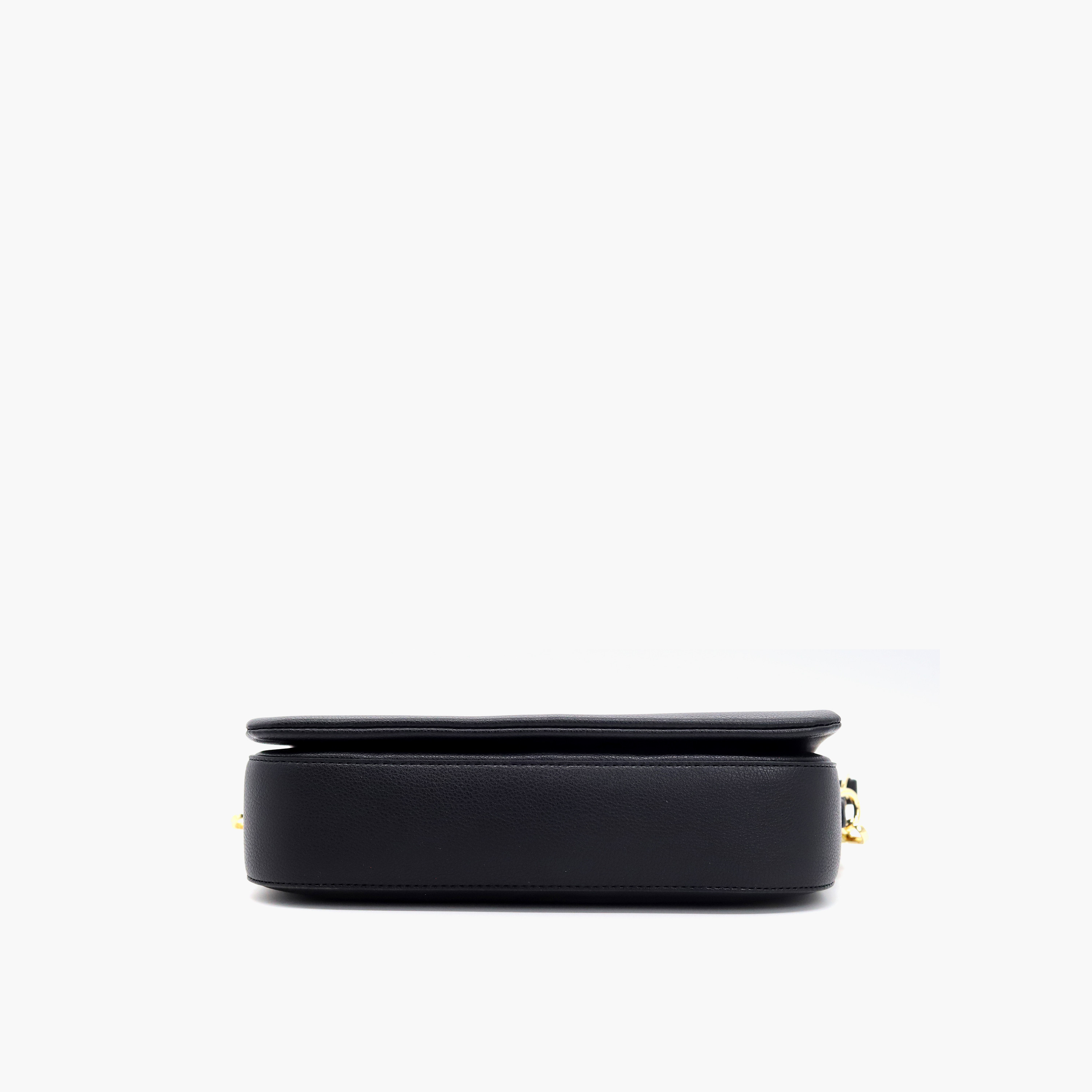 شنطة كروس بودي سادة بحزام قابل للفصل وطيّة إغلاق من في إيتاليا-women-bagsandwallets-handbags-image-5