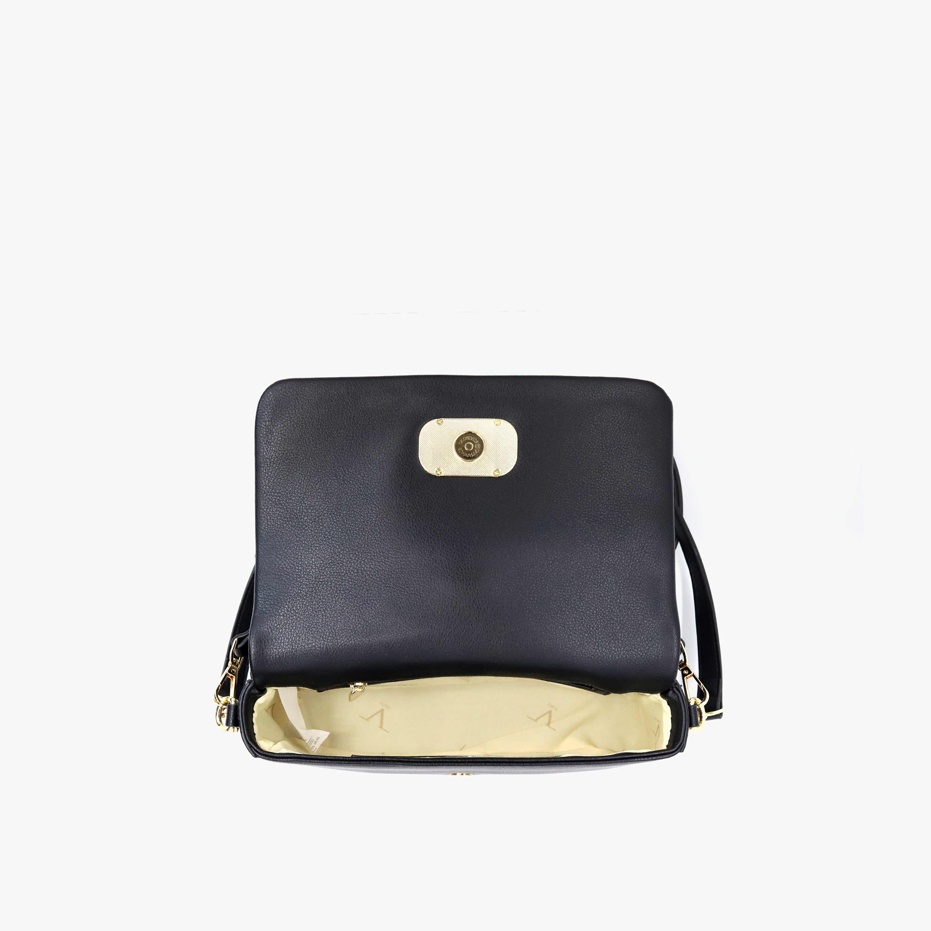 شنطة كروس بودي سادة بحزام قابل للفصل وطيّة إغلاق من في إيتاليا-women-bagsandwallets-handbags-image-6
