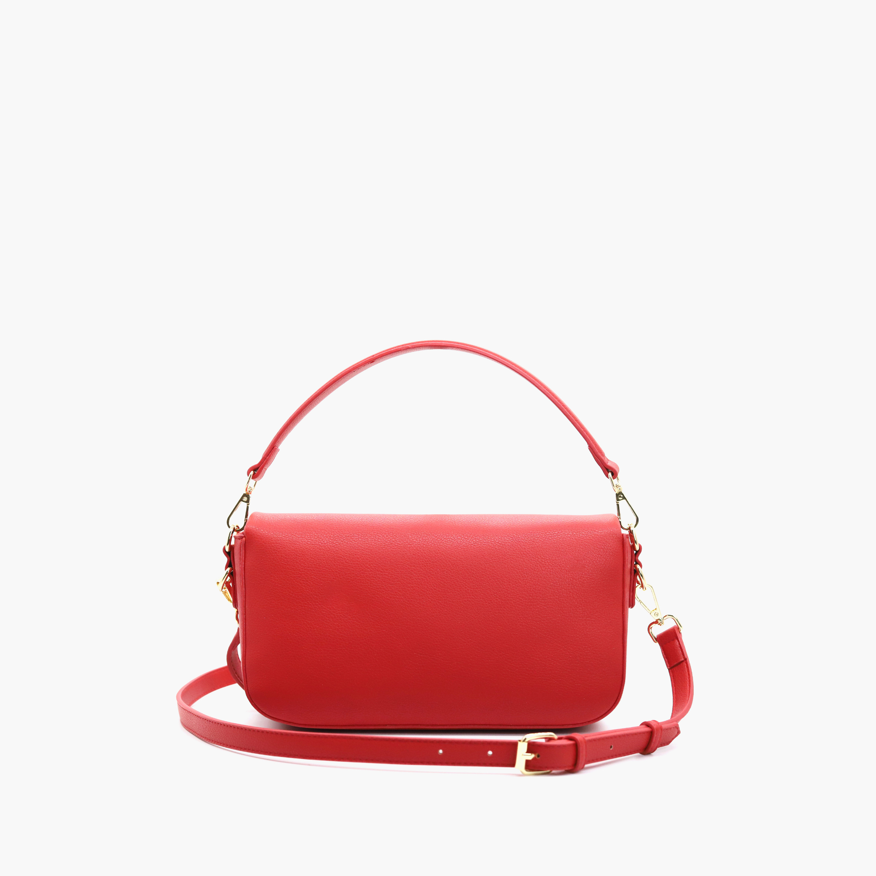 شنطة كروس بودي سادة بحزام قابل للفصل وطيّة إغلاق من في إيتاليا-women-bagsandwallets-handbags-image-12