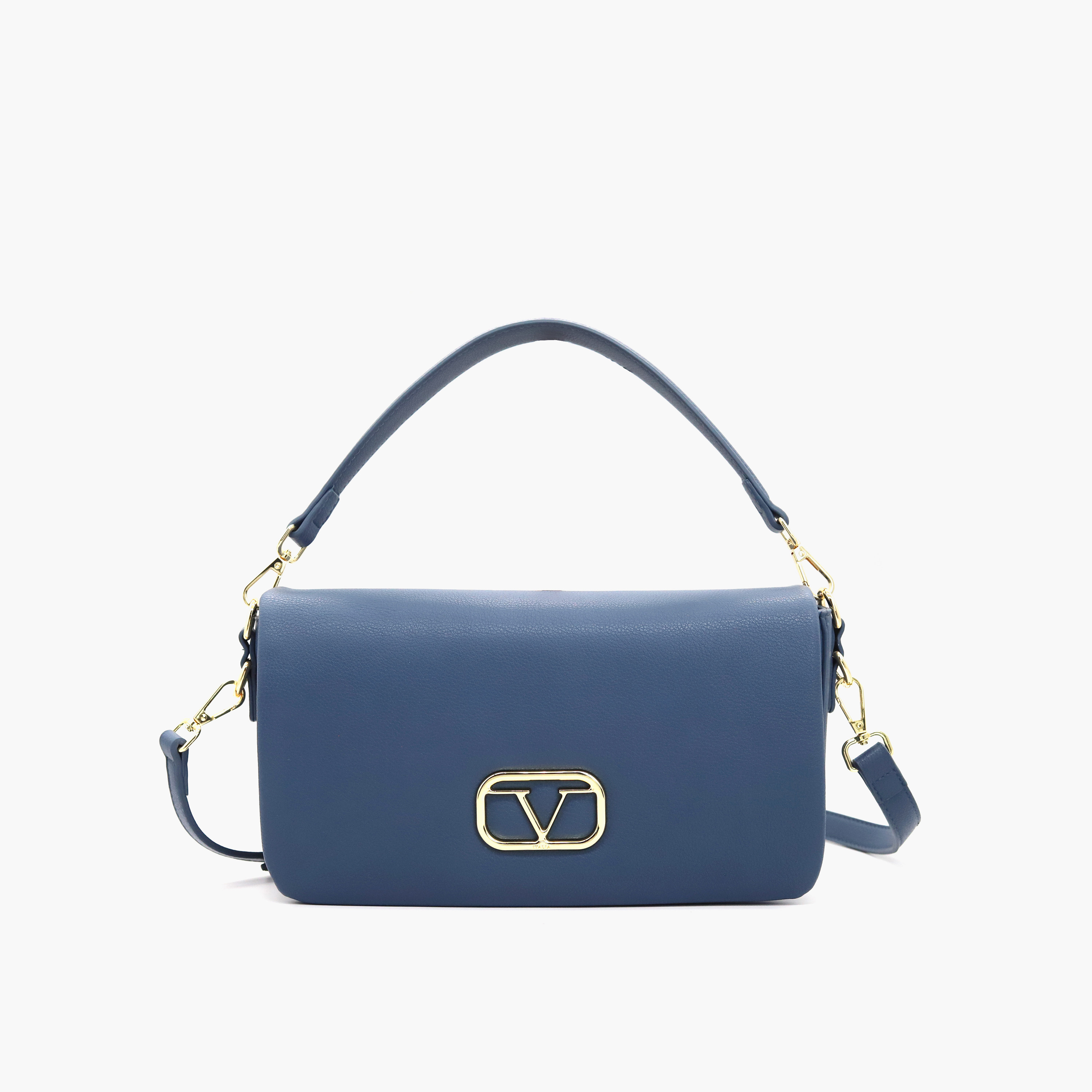 شنطة كروس بودي سادة بحزام قابل للفصل وطيّة إغلاق من في إيتاليا-women-bagsandwallets-handbags-image-25