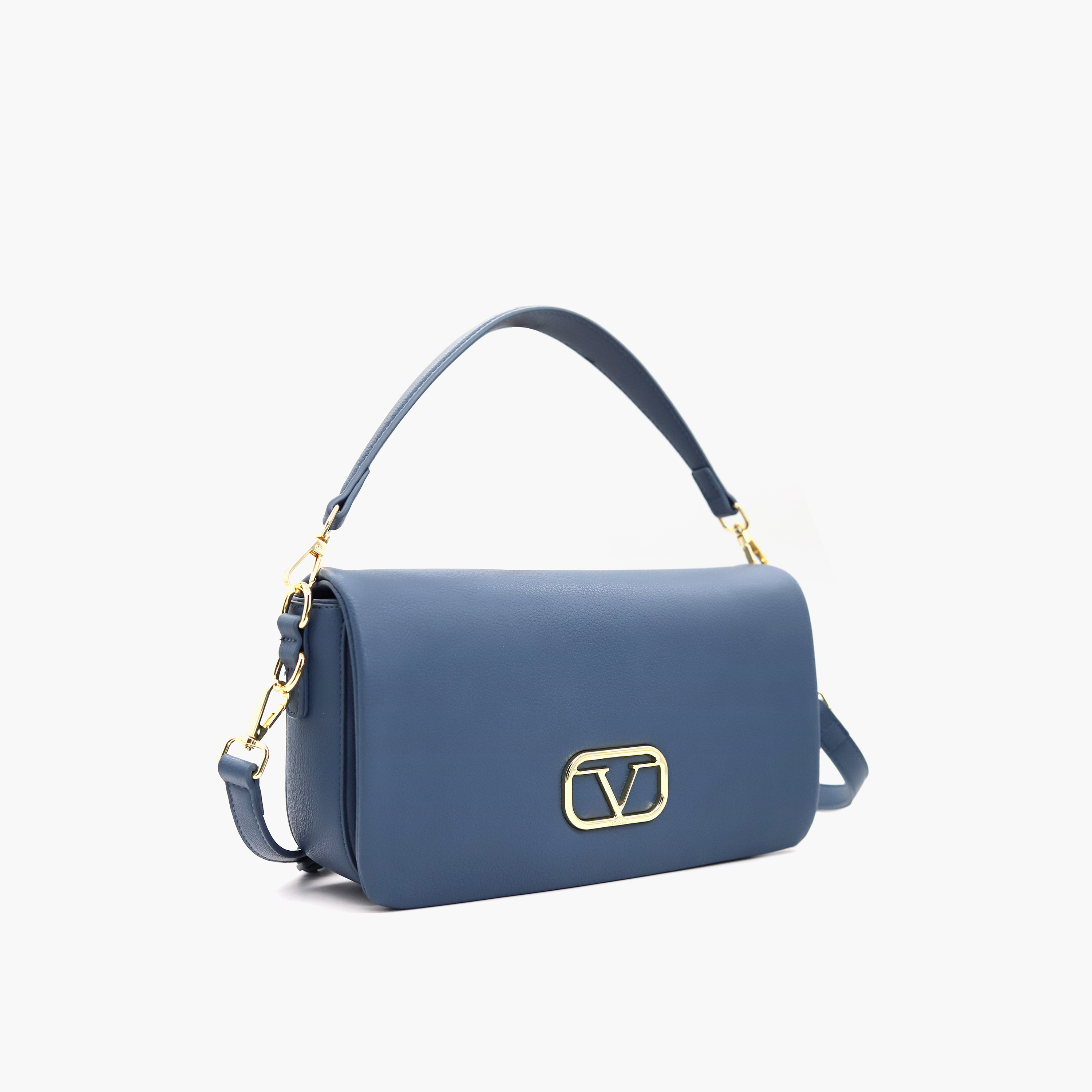 شنطة كروس بودي سادة بحزام قابل للفصل وطيّة إغلاق من في إيتاليا-women-bagsandwallets-handbags-image-26