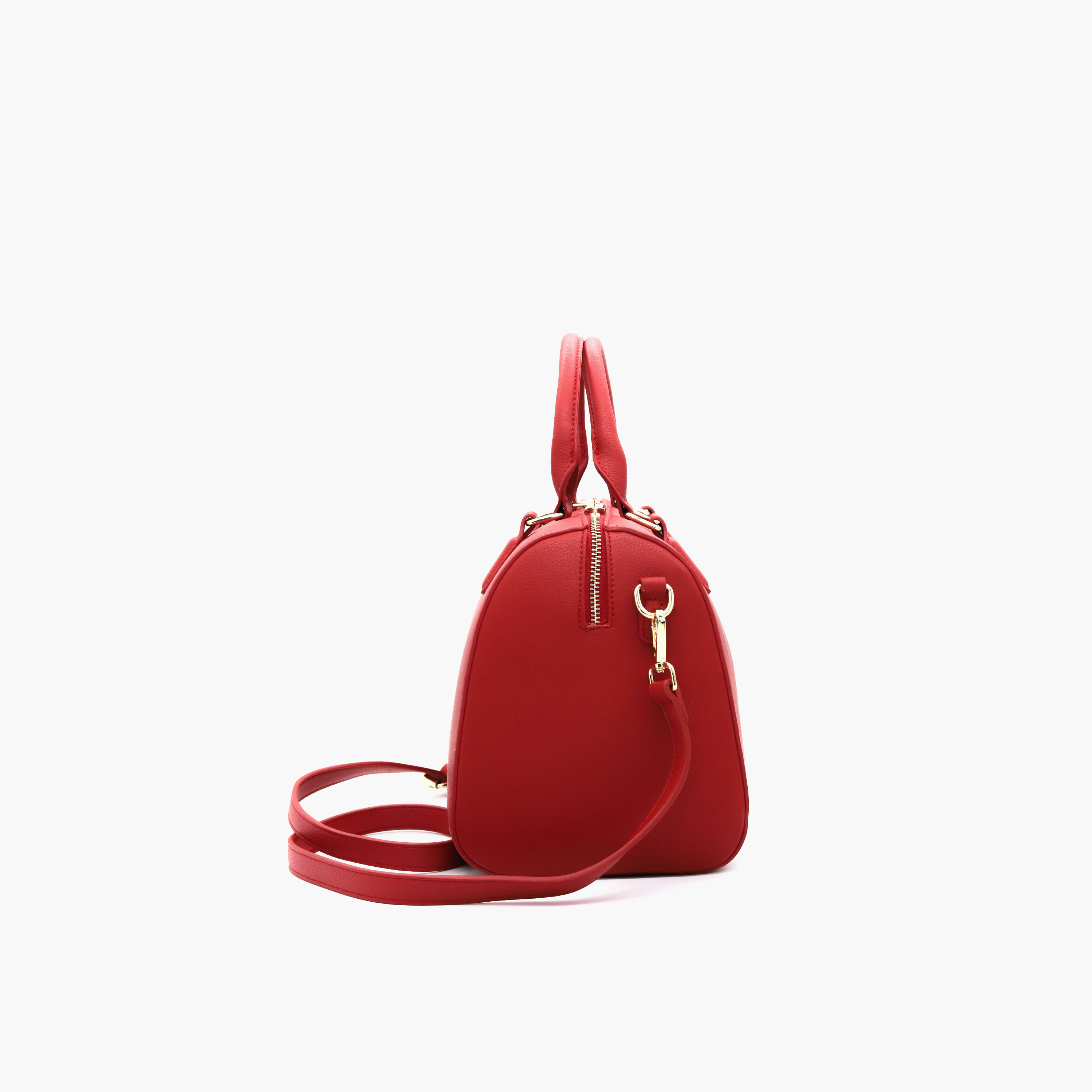 V Italia Solid Tote Bag with Detachable Strap and Zip Closure-women-bagsandwallets-handbags-image-3