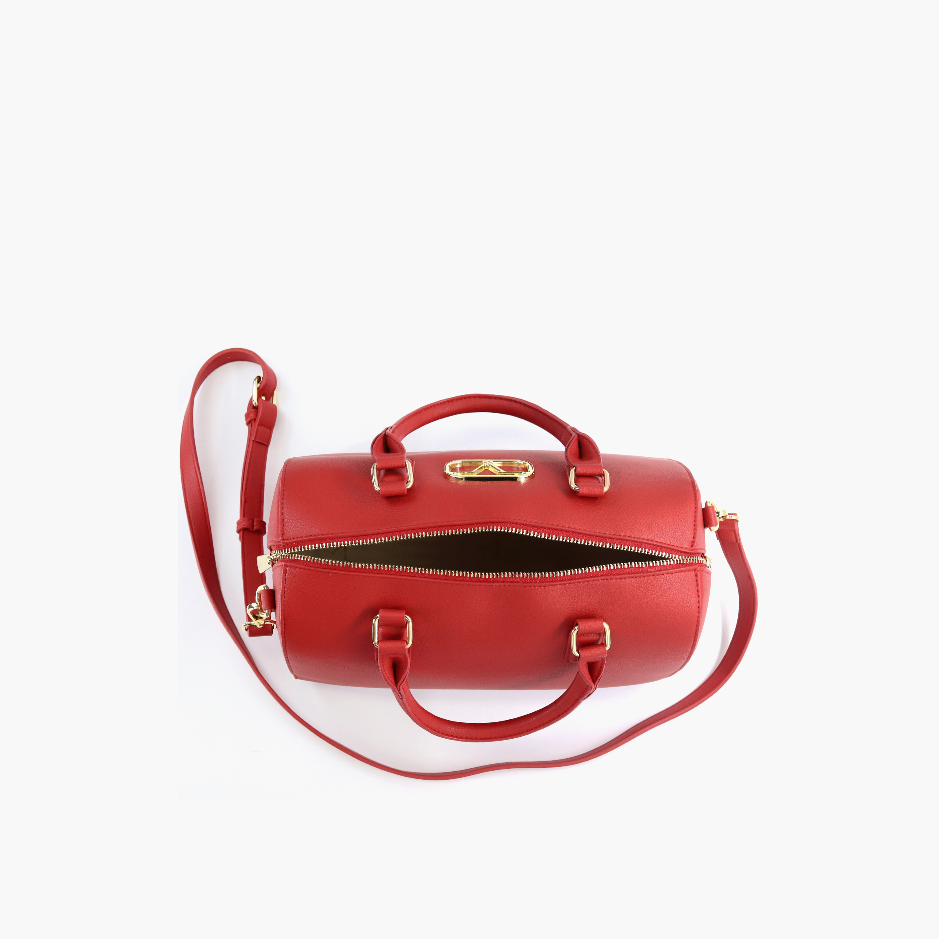 V Italia Solid Tote Bag with Detachable Strap and Zip Closure-women-bagsandwallets-handbags-image-6