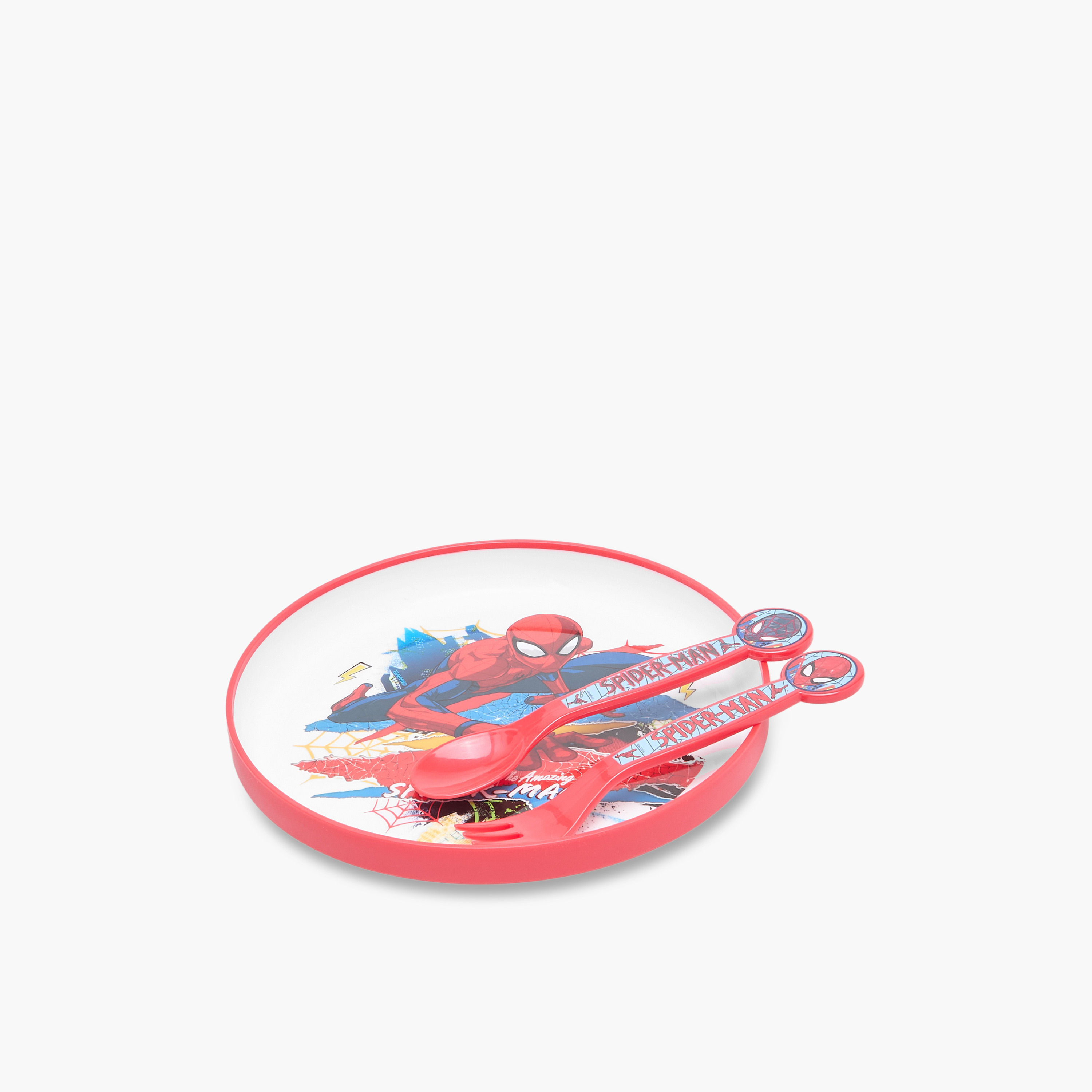 Spider-Man Print 5-Piece Dinner Set-baby-feeding-mealtimeessentials-image-2