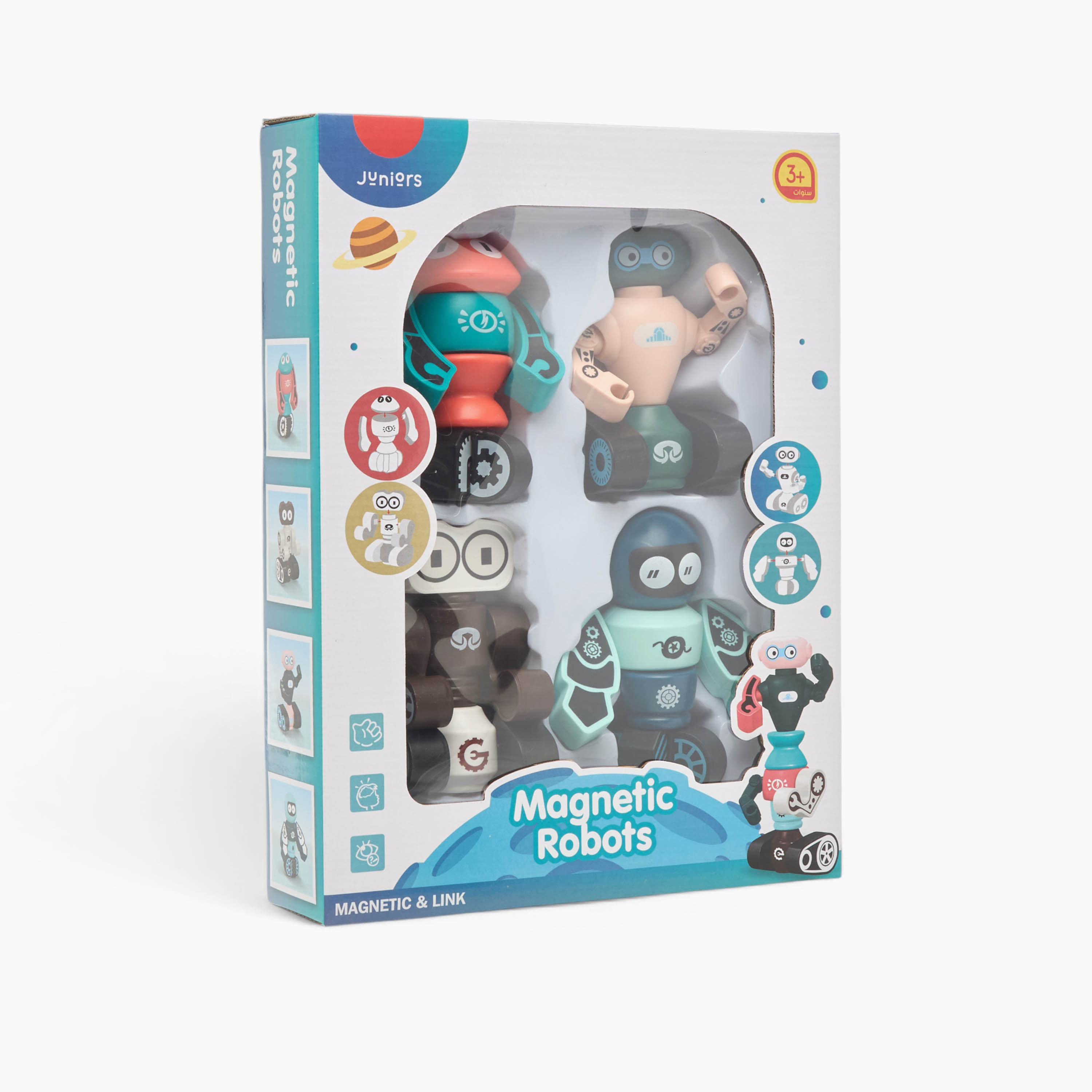 Juniors 4-Piece Spaceman Magnetic Robot Set-toys-buildingblocks-blocks-image-10
