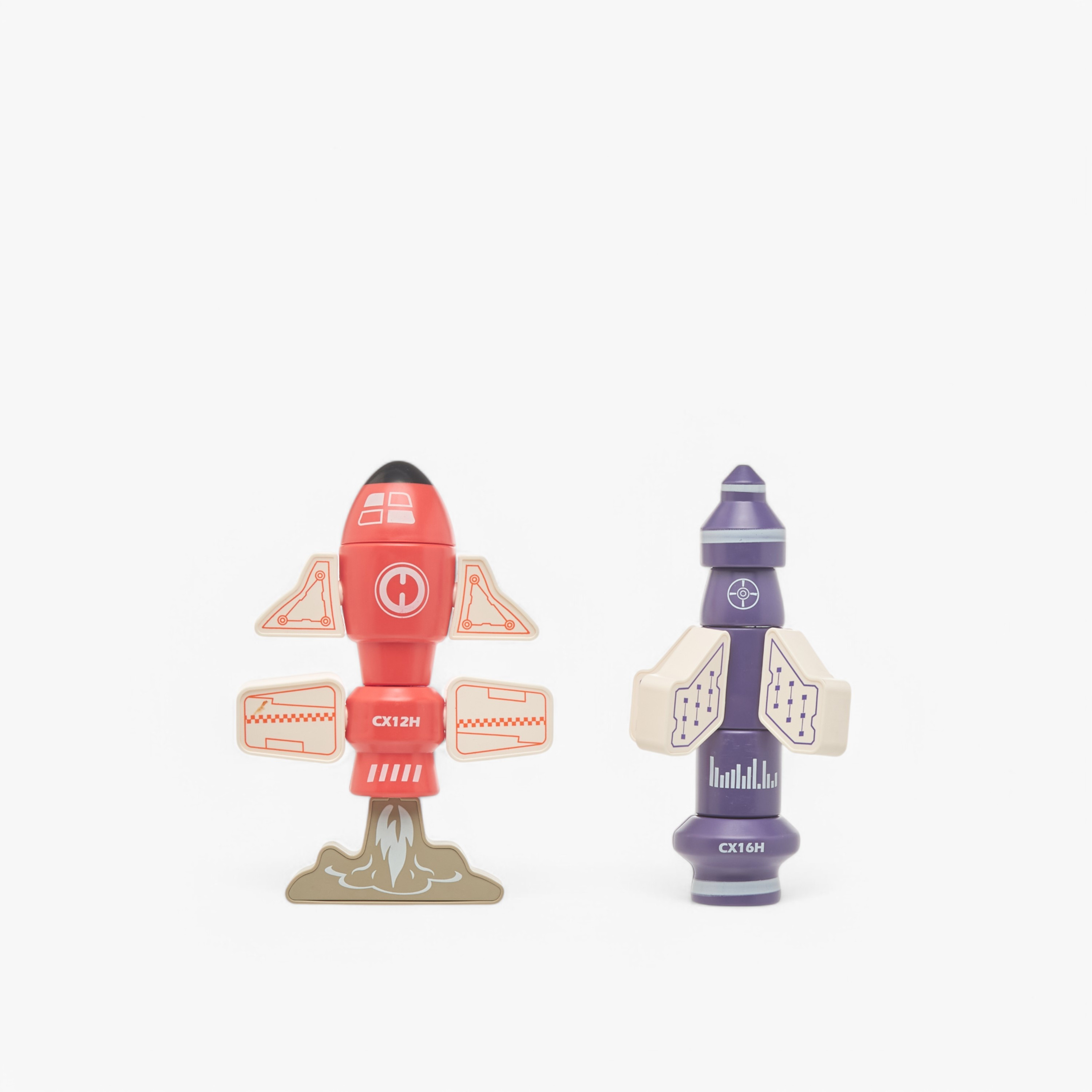 Juniors 2-Piece Magnetic Rocket Toy Set-toys-buildingblocks-blocks-image-1