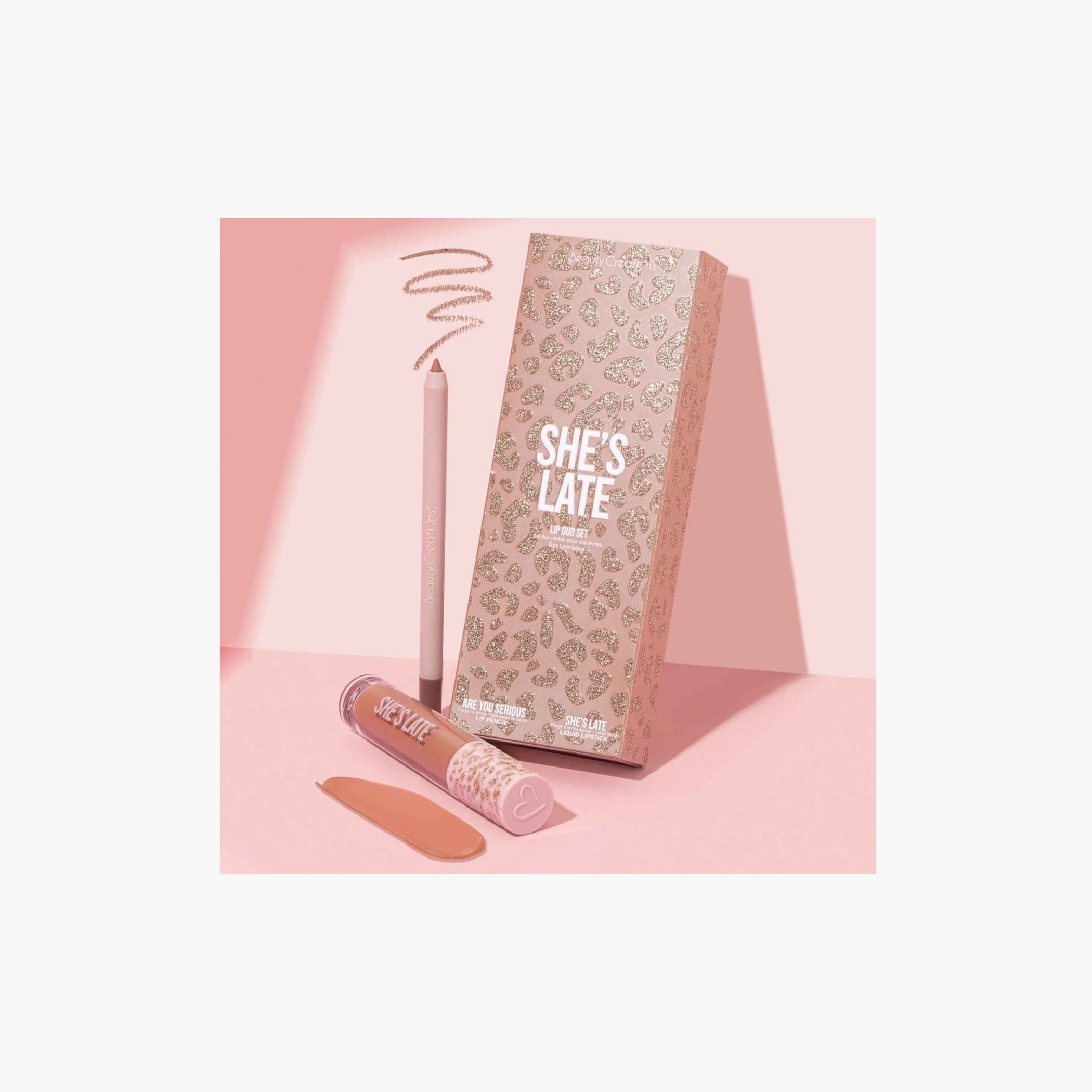 Beauty Creations Shes Late Lip Pencil and Lip Gloss-beautyandpersonalcare-makeup-lips-lipglossesandbalms-image-1