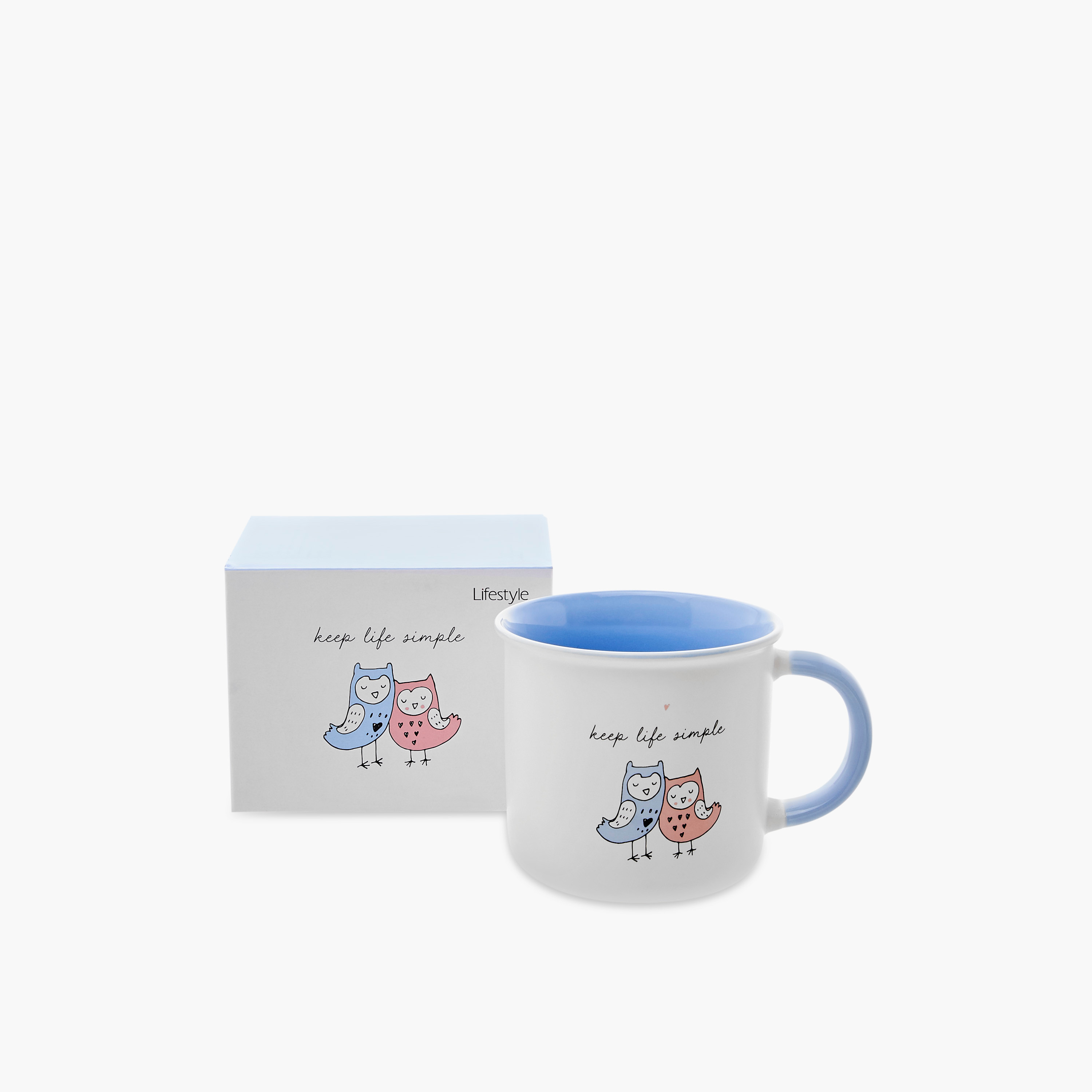 مج خزف صيني بطبعات بومة مع مقبض - 355 مل-household-dining-teaandcoffee-mugsandcups-image-1