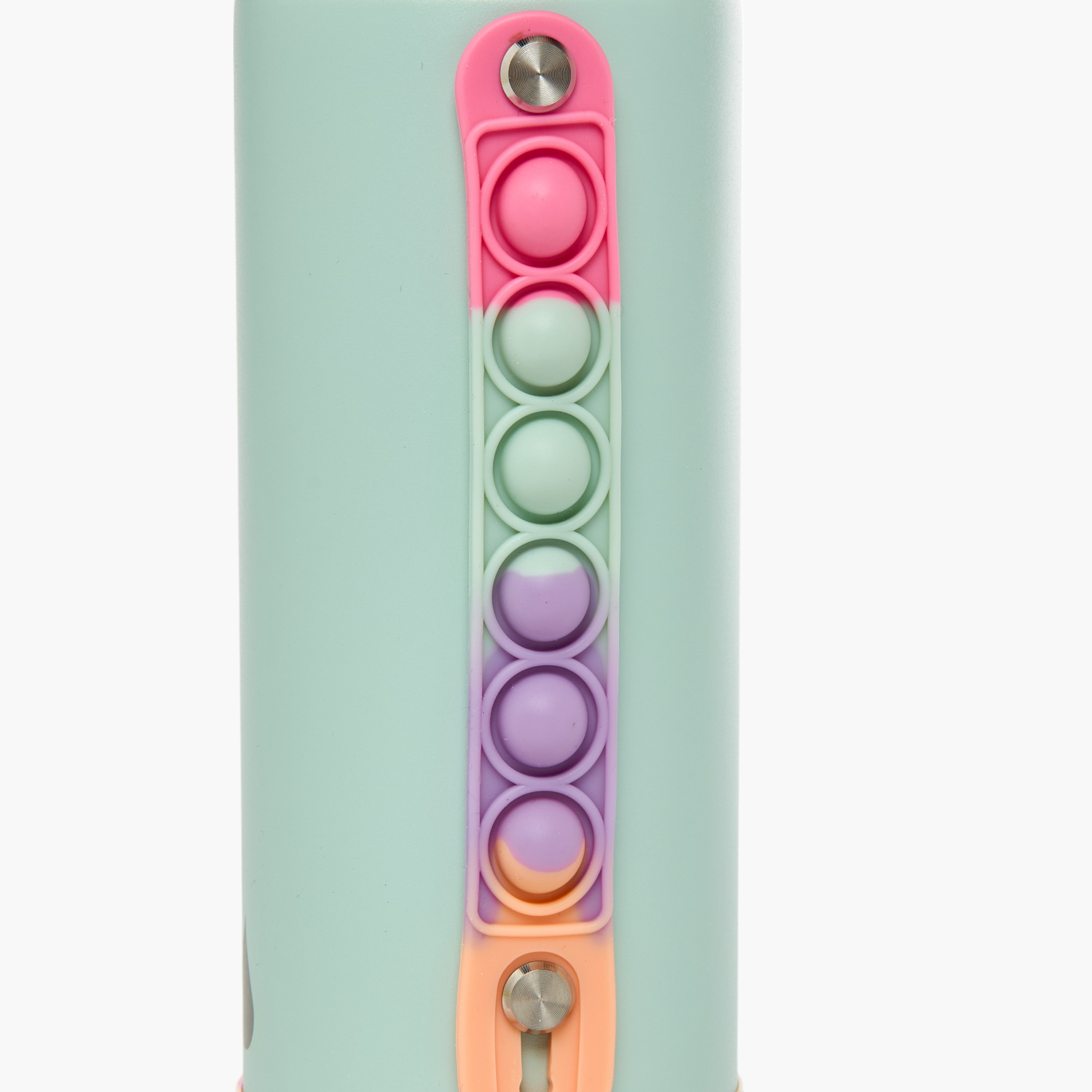 Colourblock Stainless Steel Insulated Water Bottle with Pop It Strap - 414 ml-school-waterbottles-image-5