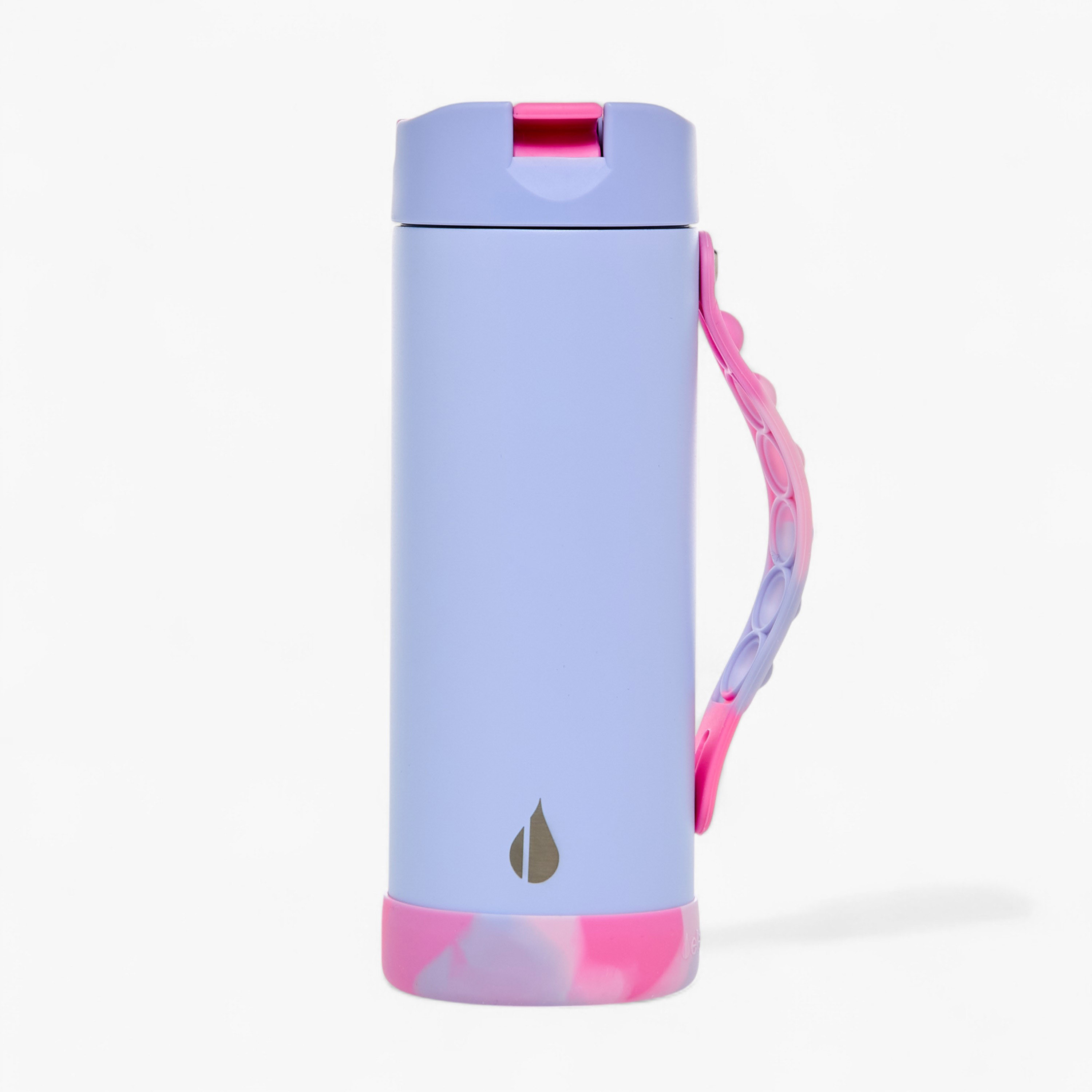 Tie-Dye Print Stainless Steel Insulated Water Bottle with Pop It Strap - 414 ml-school-waterbottles-image-3