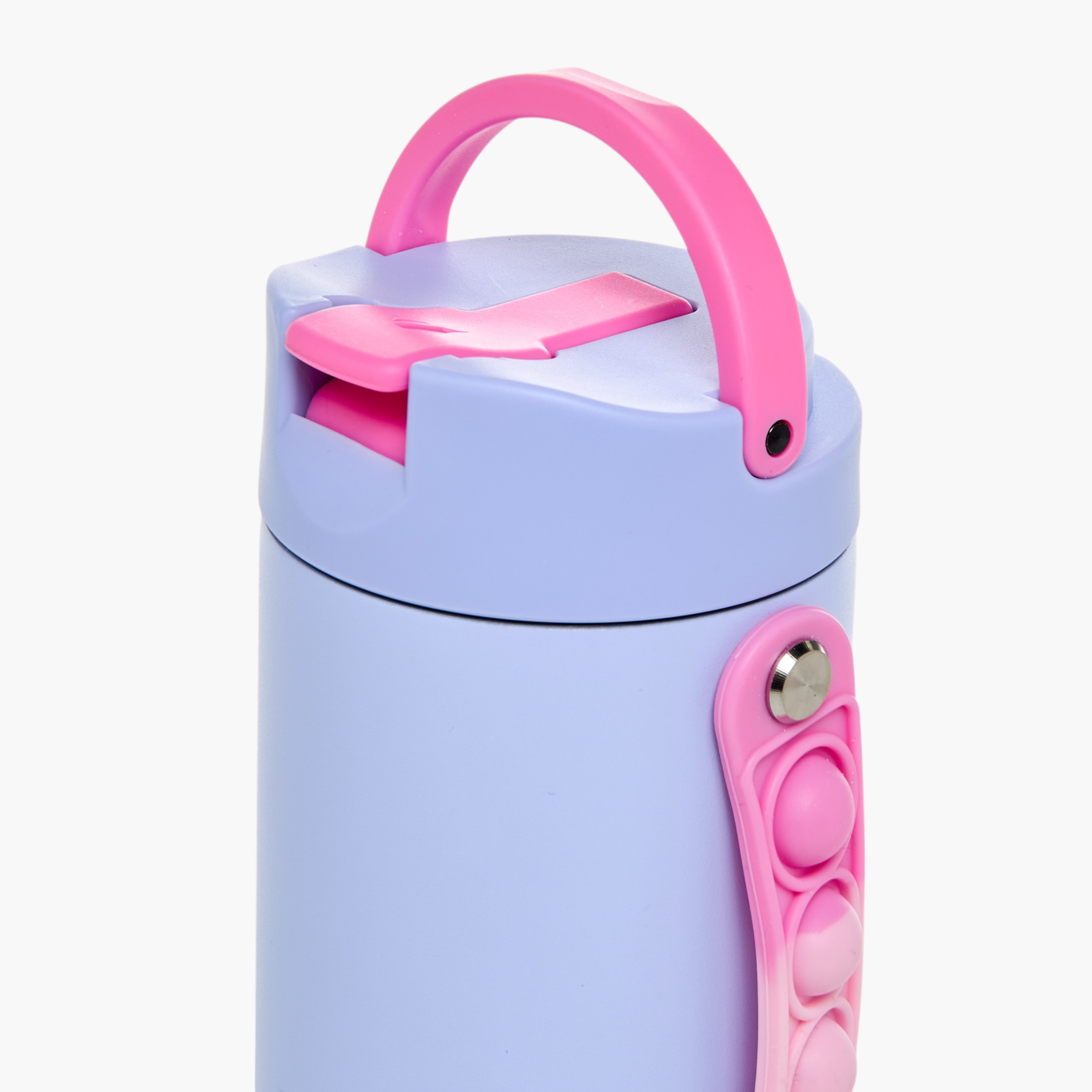 Tie-Dye Print Stainless Steel Insulated Water Bottle with Pop It Strap - 414 ml-school-waterbottles-image-6