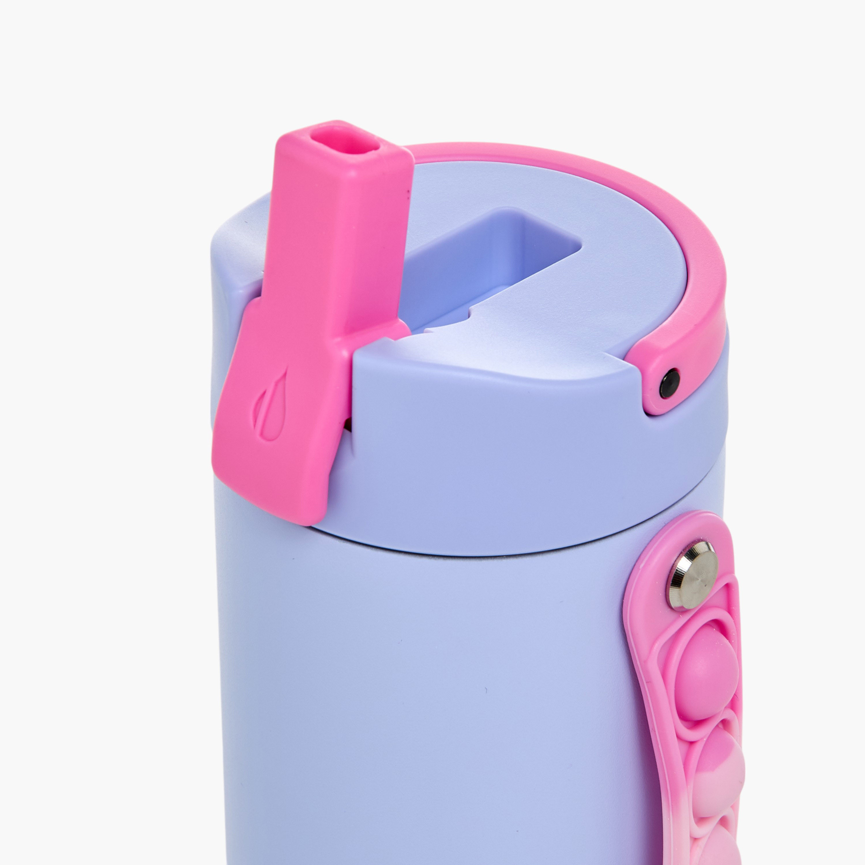 Tie-Dye Print Stainless Steel Insulated Water Bottle with Pop It Strap - 414 ml-school-waterbottles-image-7